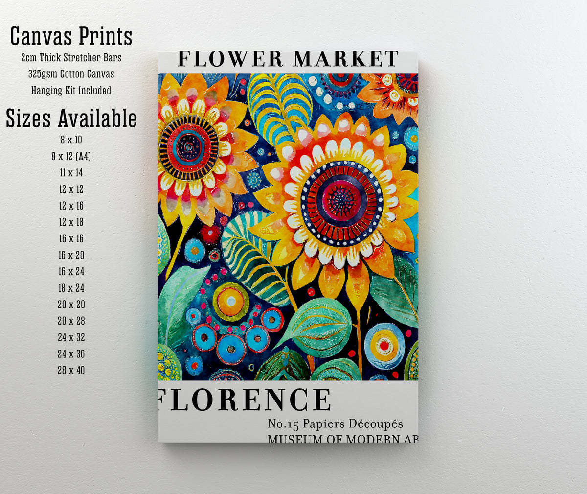 Florence Flower Market Art Print