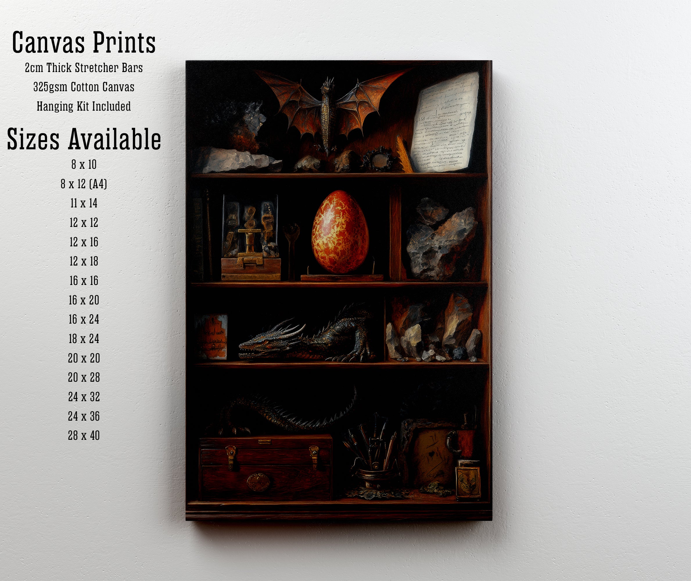 Dragon Curio Cabinet Art Print