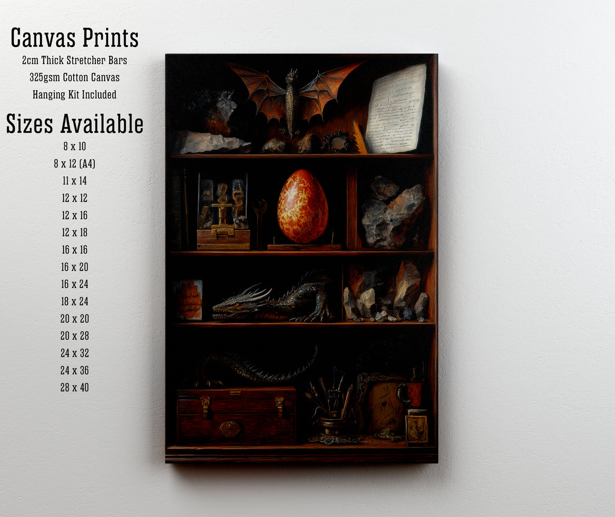 Dragon Curio Cabinet Art Print