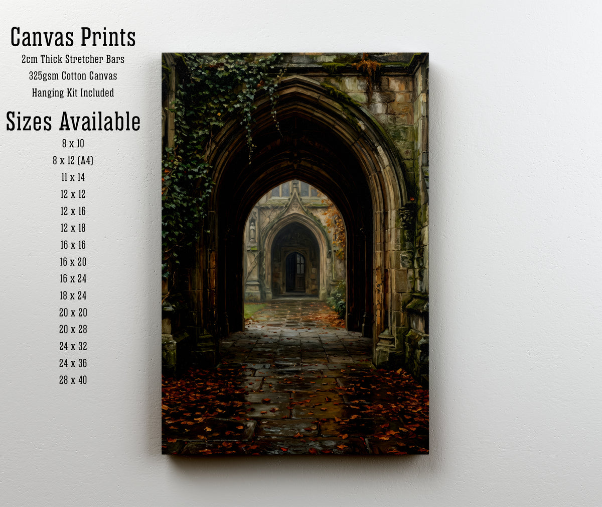 Gothic Cloister Archway Art Print