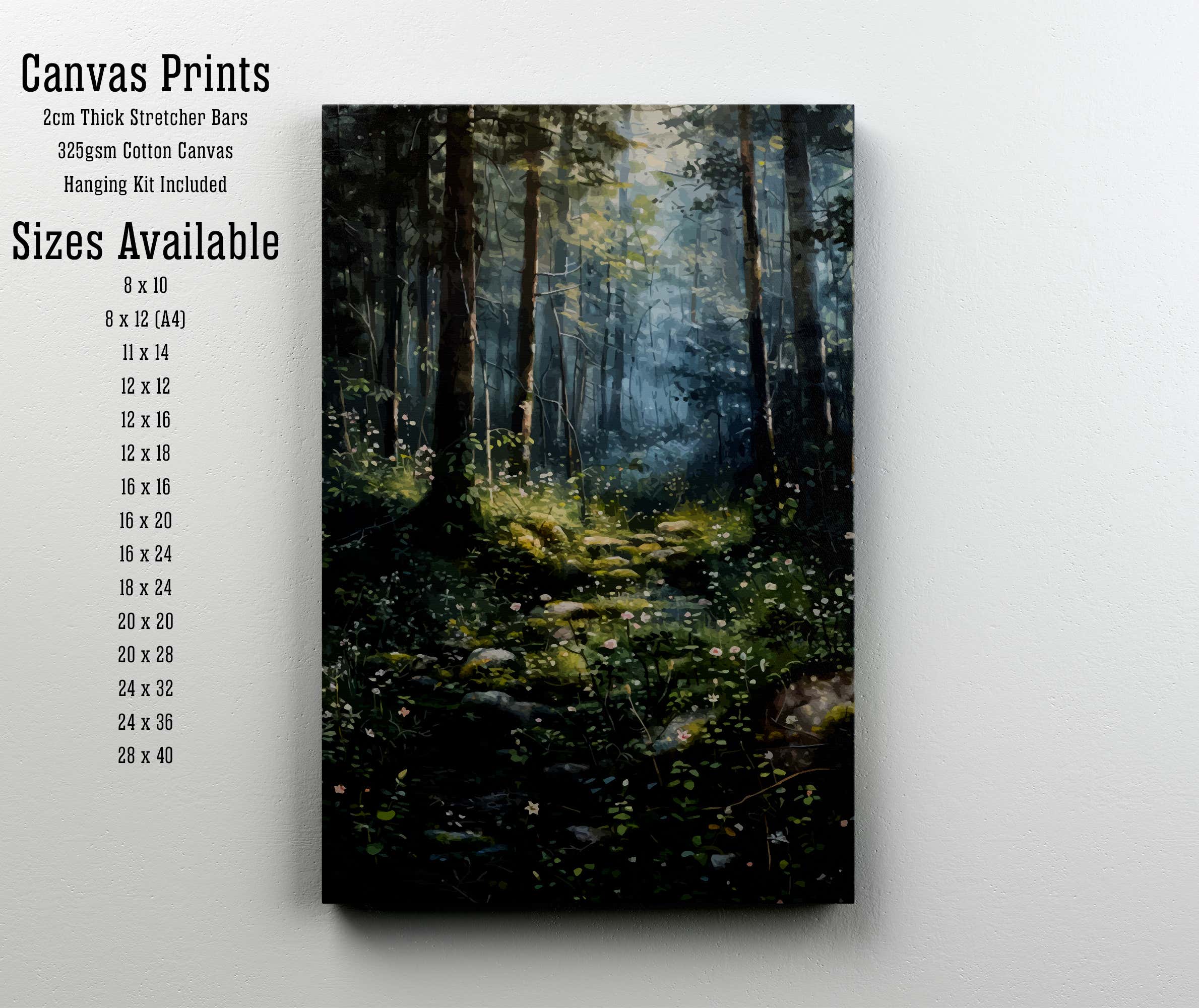 Woodland Forest Path Art Print