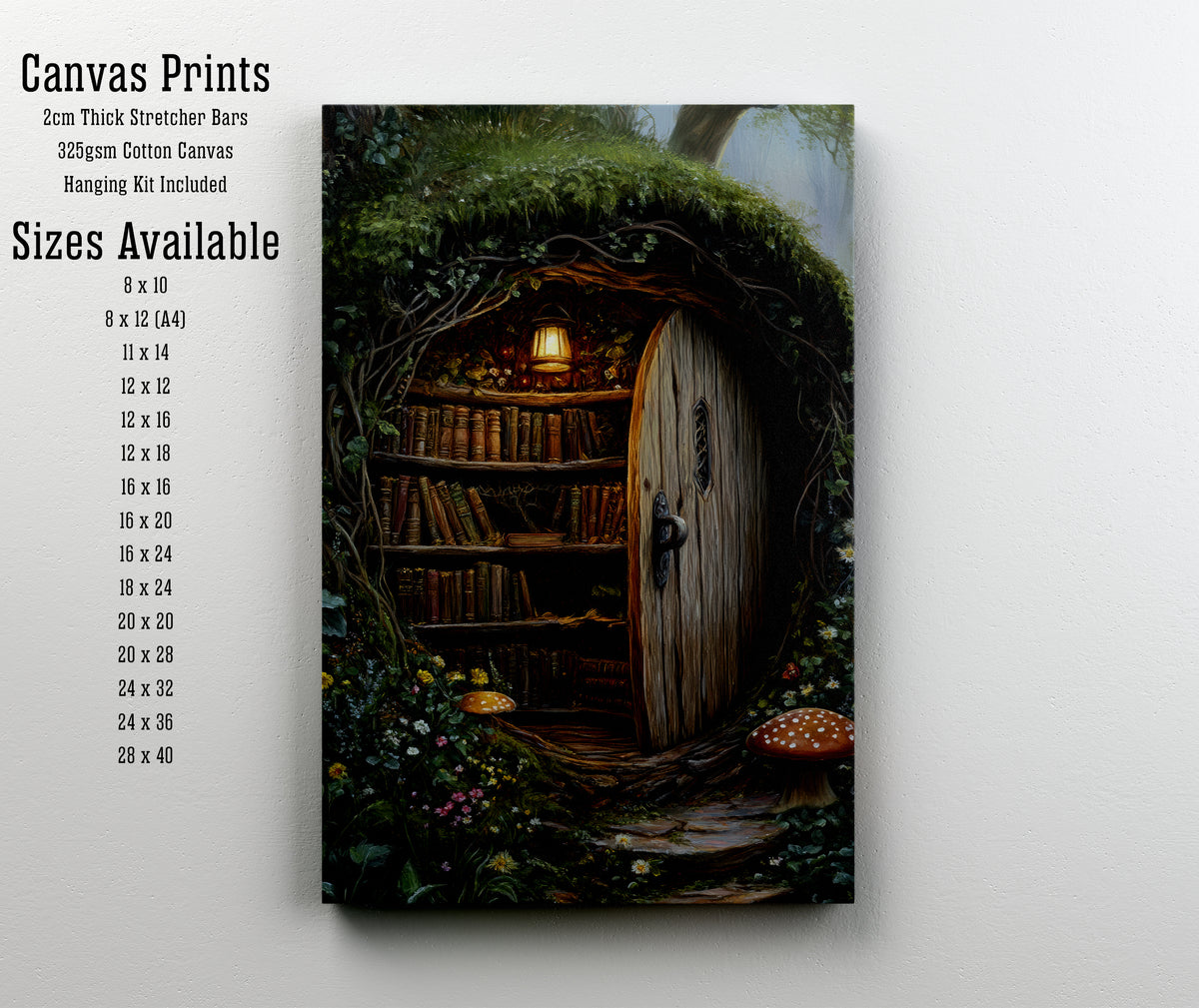Enchanted Tree Hollow Library Art Print