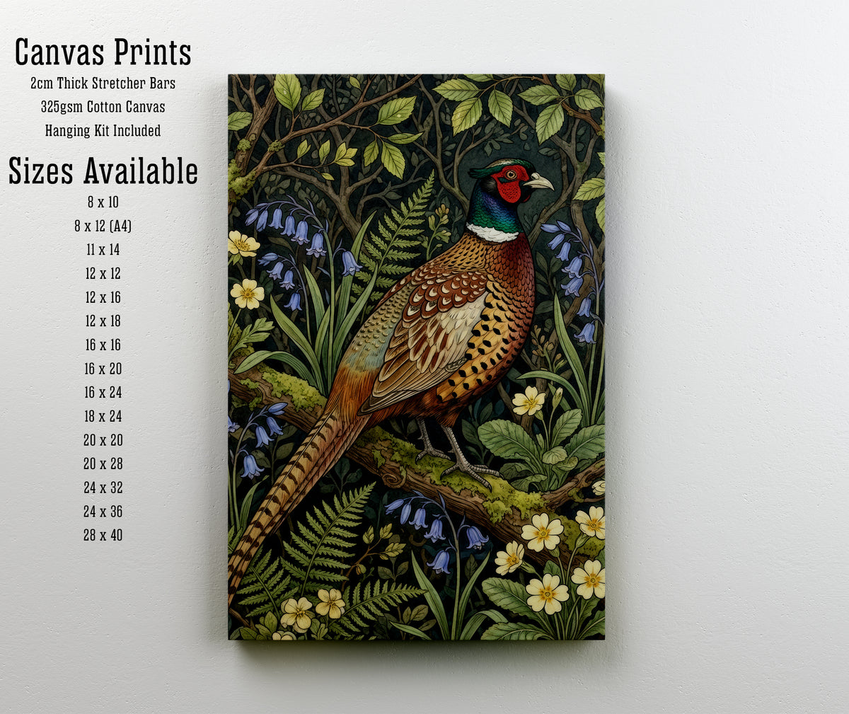 Pheasant Botanical Art Print