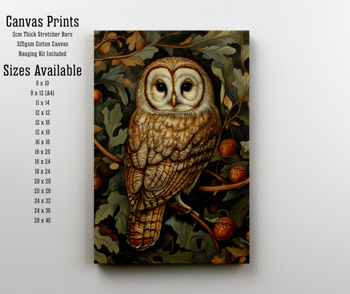 Owl Botanical Art Print
