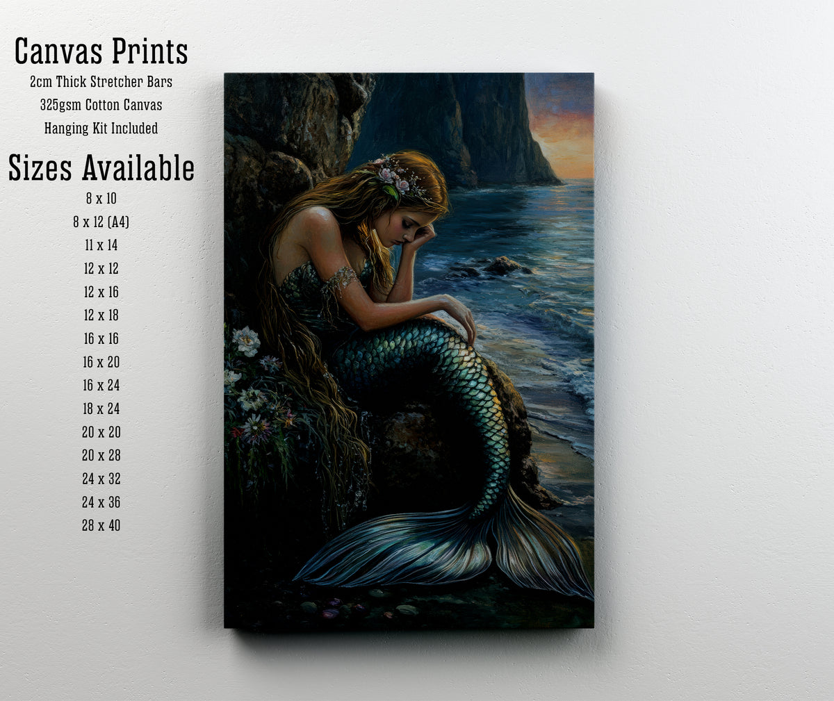 Mermaid by the Sea Art Print