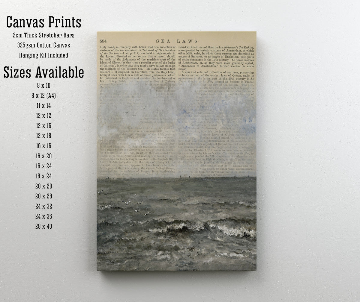 Vintage Sea Laws Ocean Art Print