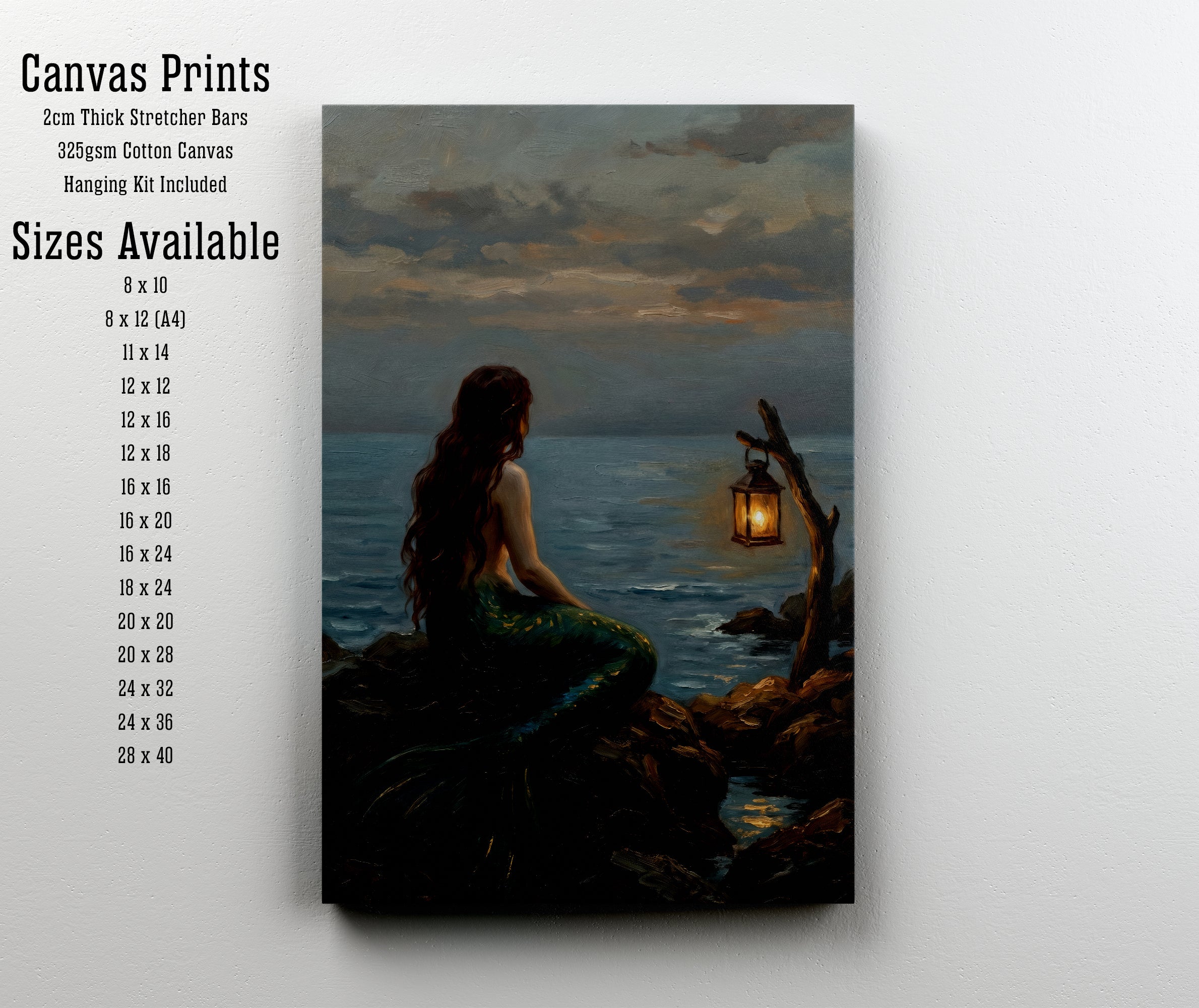 Mermaid by the Sea Art Print