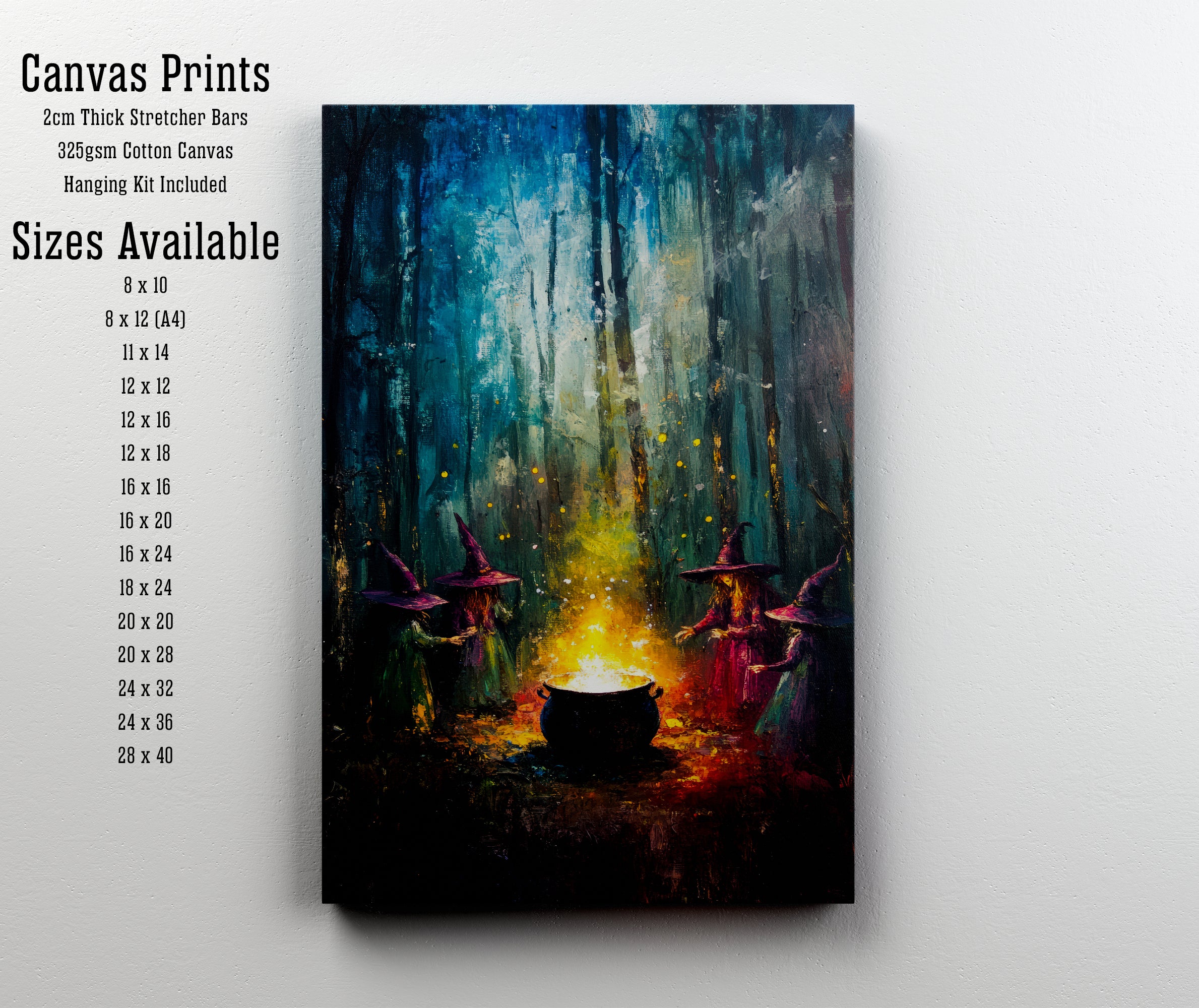 Witches Around a Cauldron Art Print