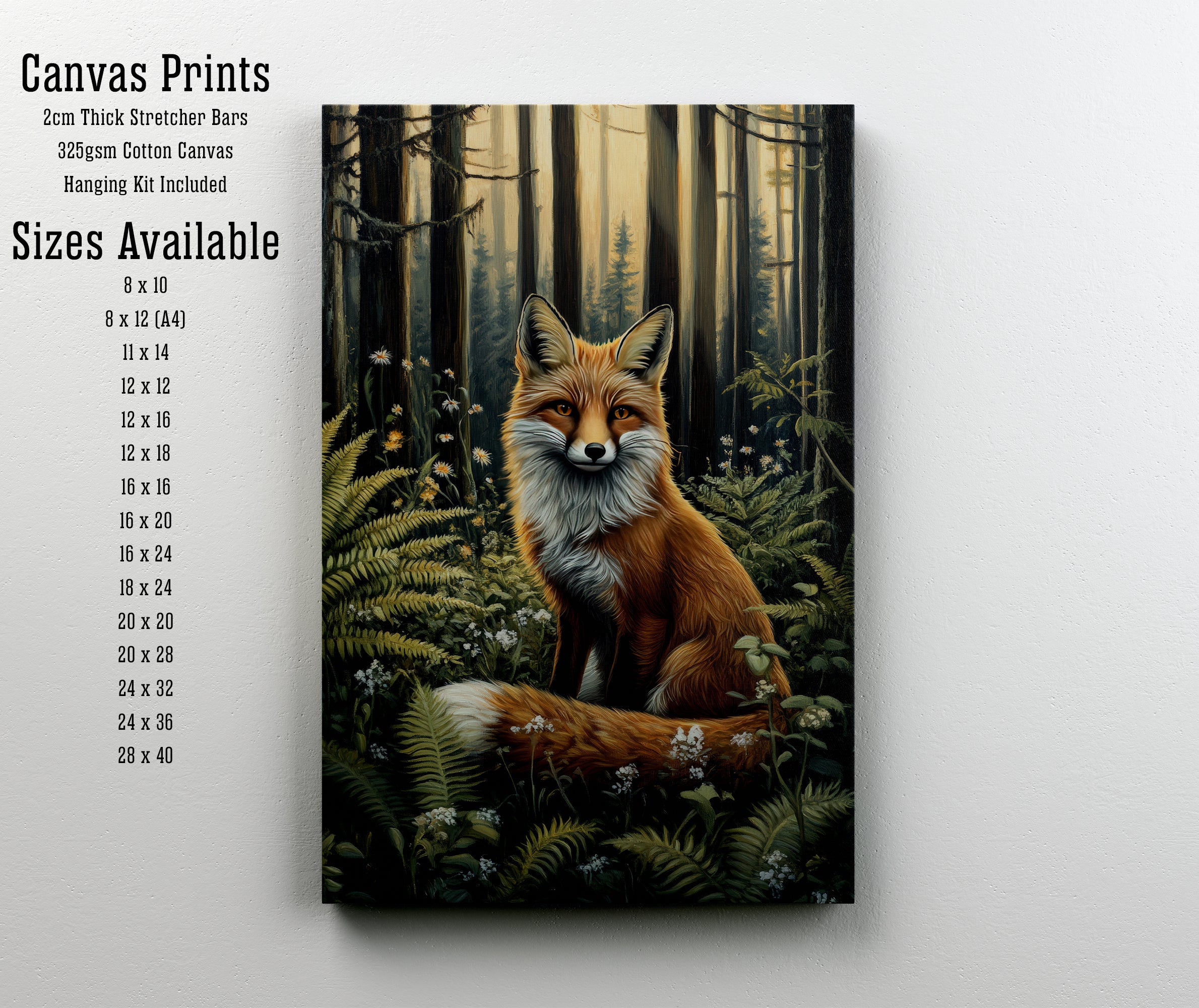 Woodland Fox Art Print
