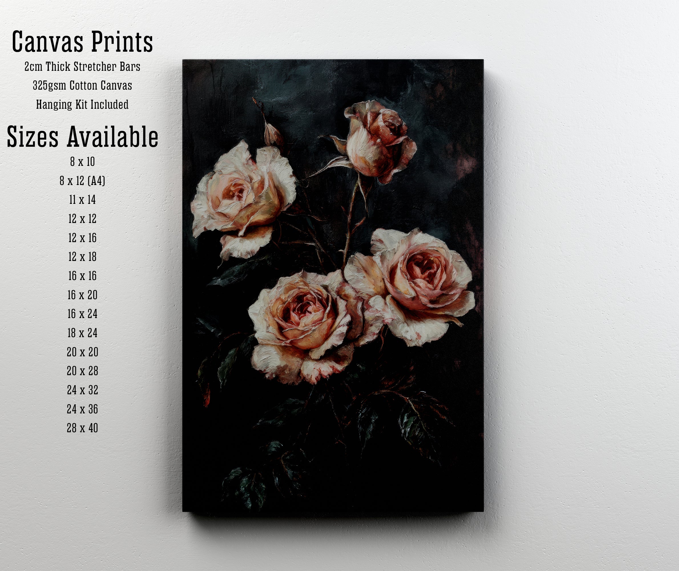 Romantic Rose Bouquet Art Print