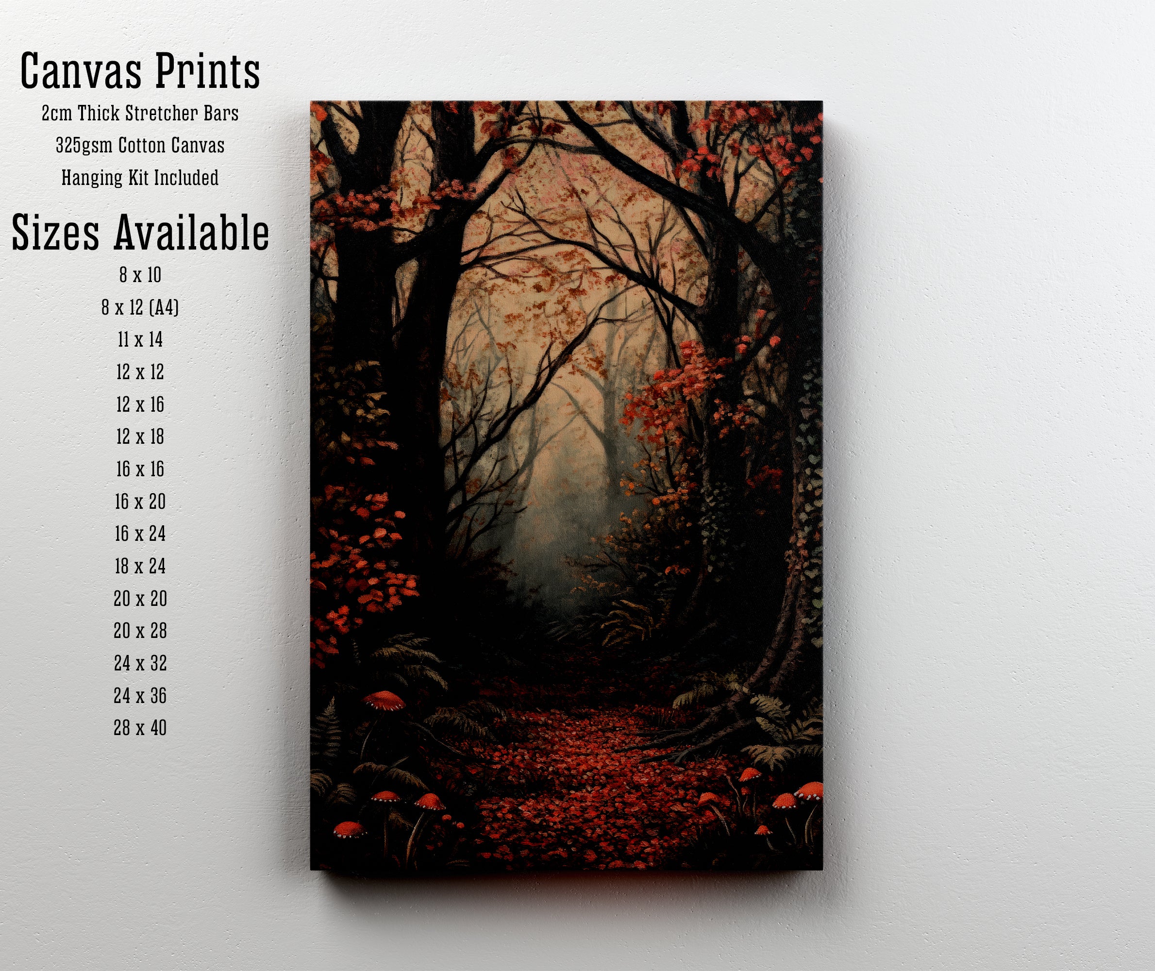 Enchanted Autumn Forest Art Print