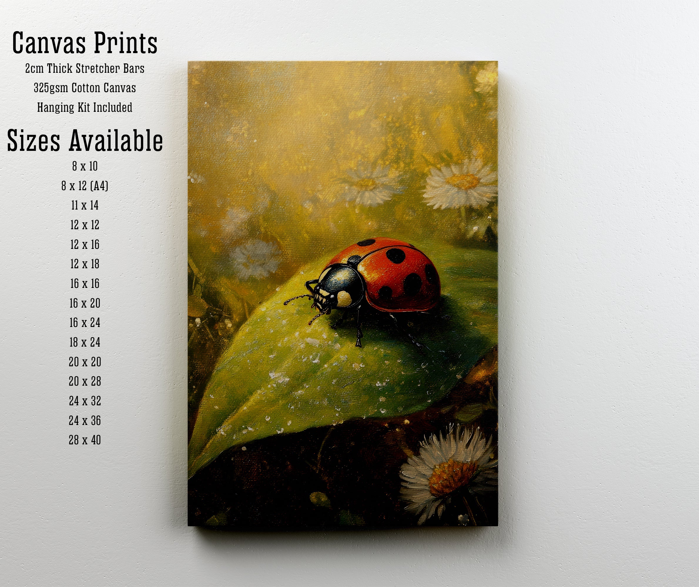 Ladybird Meadow Art Print