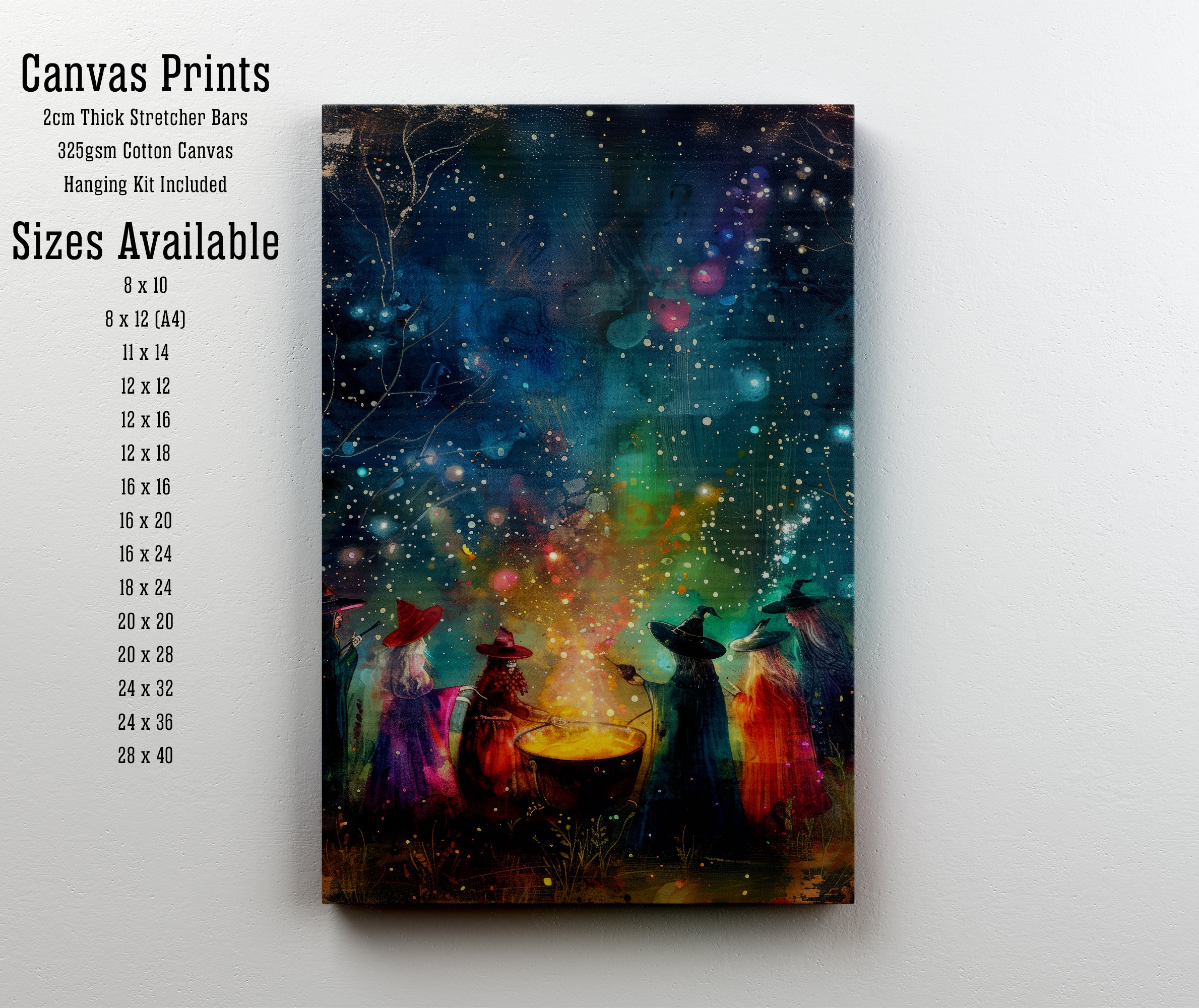 Witches Brewing Magic Art Print