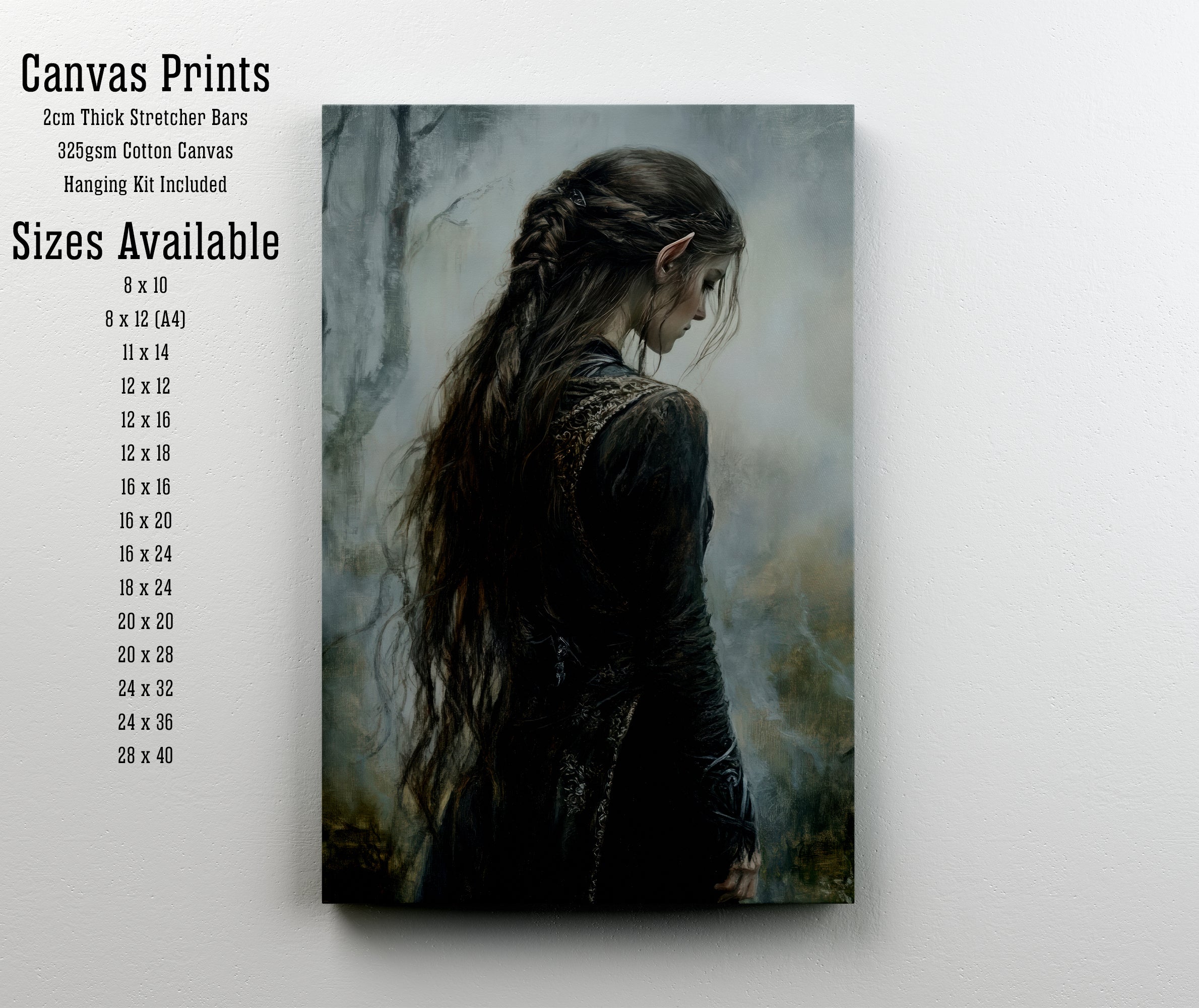 Elven Woman Fantasy Art Print