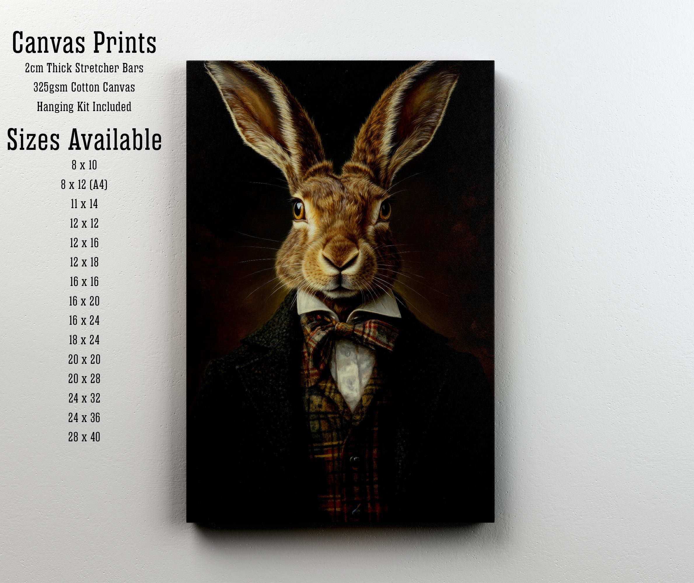 Victorian Hare Gentleman Art Print