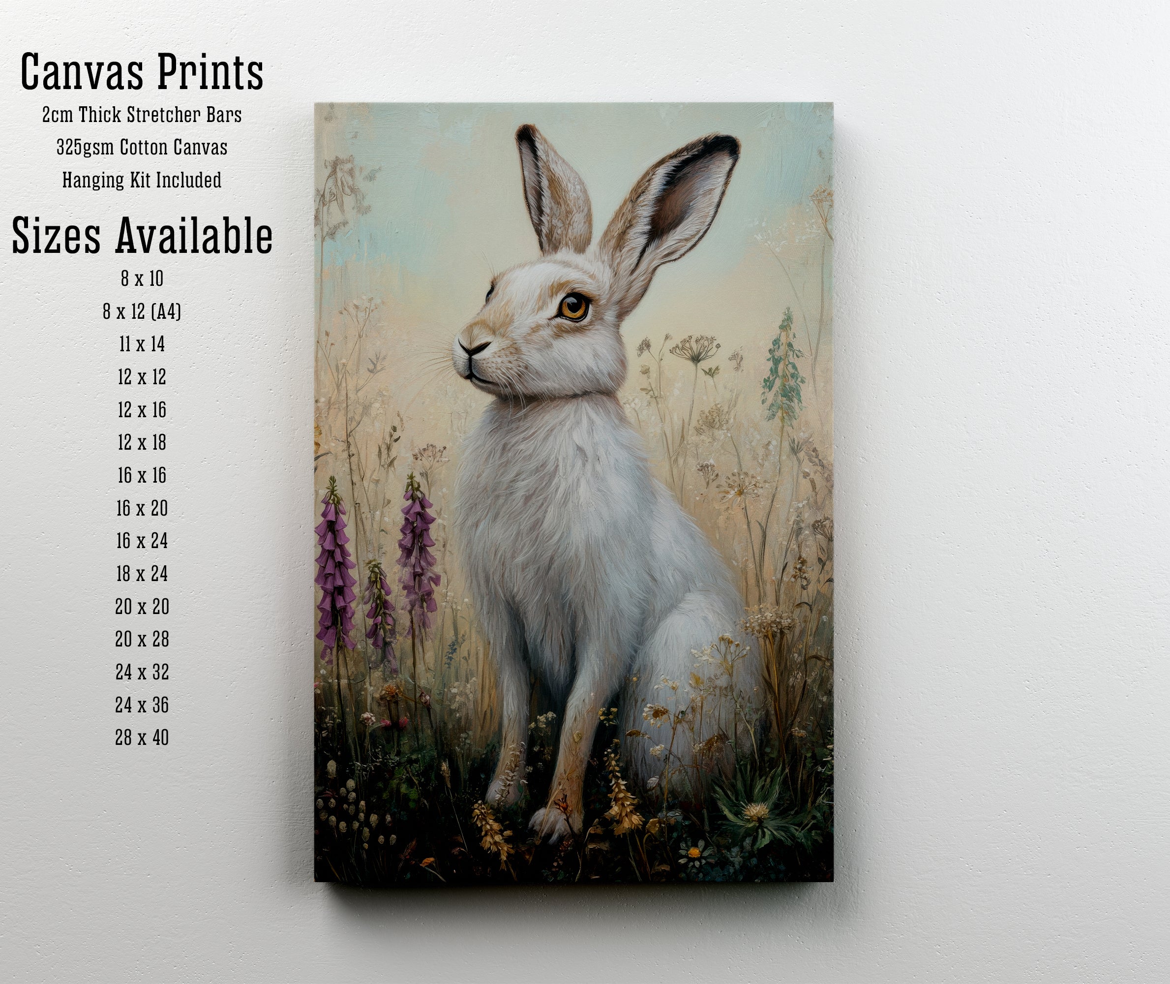 Wild Hare Meadow Art Print
