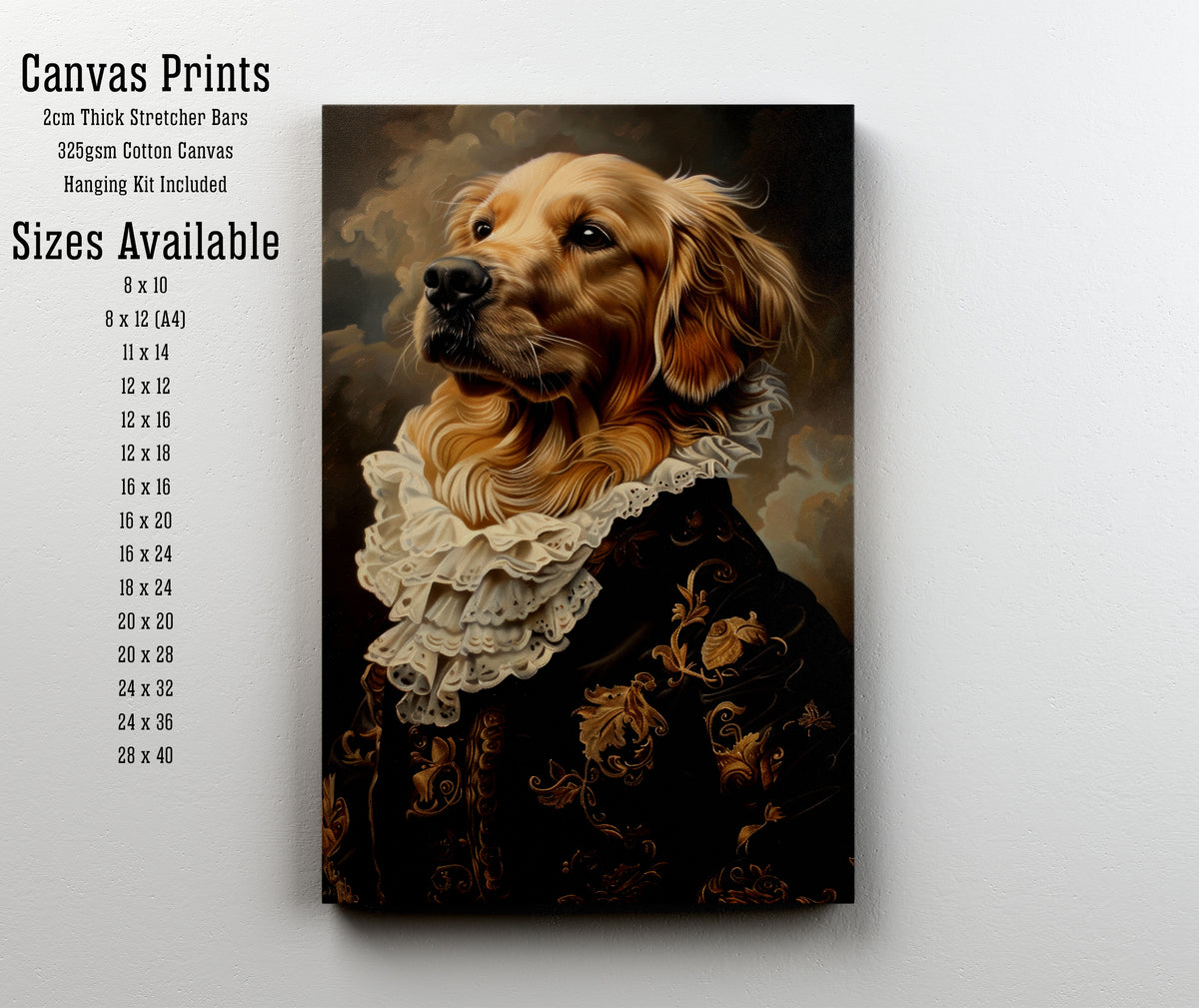 Victorian Dog Portrait Art Print
