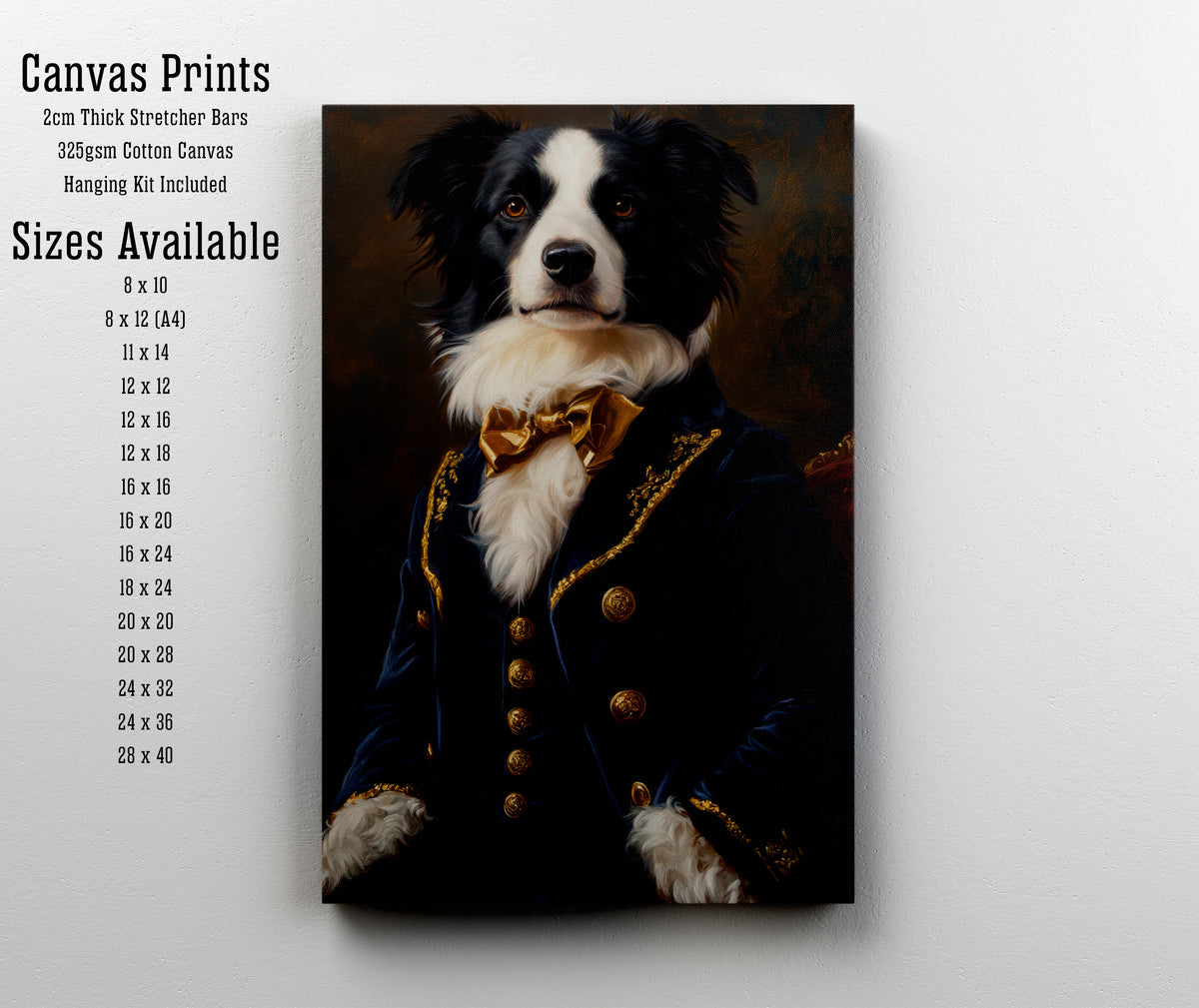 Regal Dressed Dog Art Print