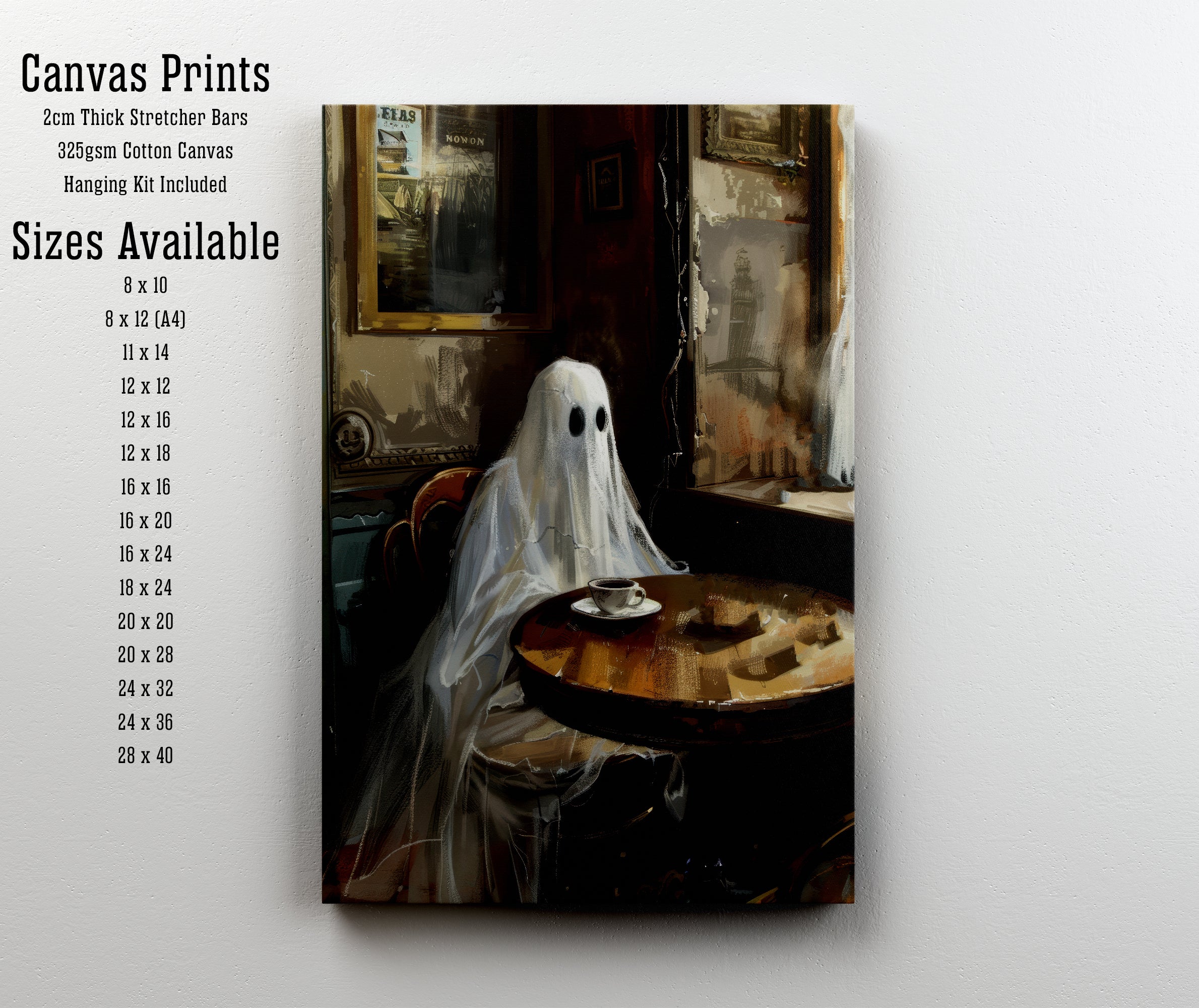 Ghost at the Café Art Print