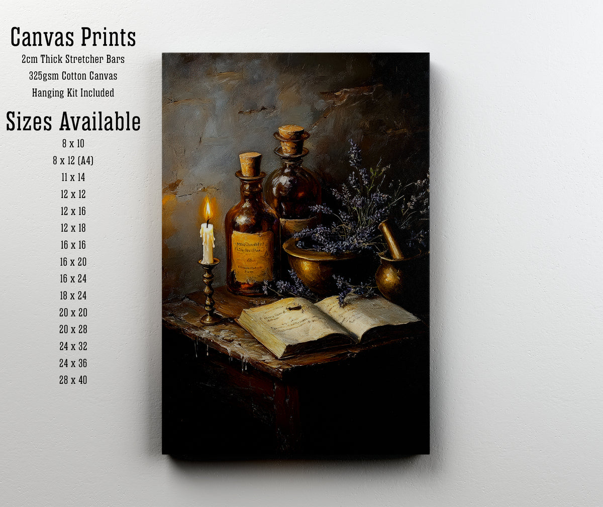 Dark Academia Apothecary Still Life Art Print