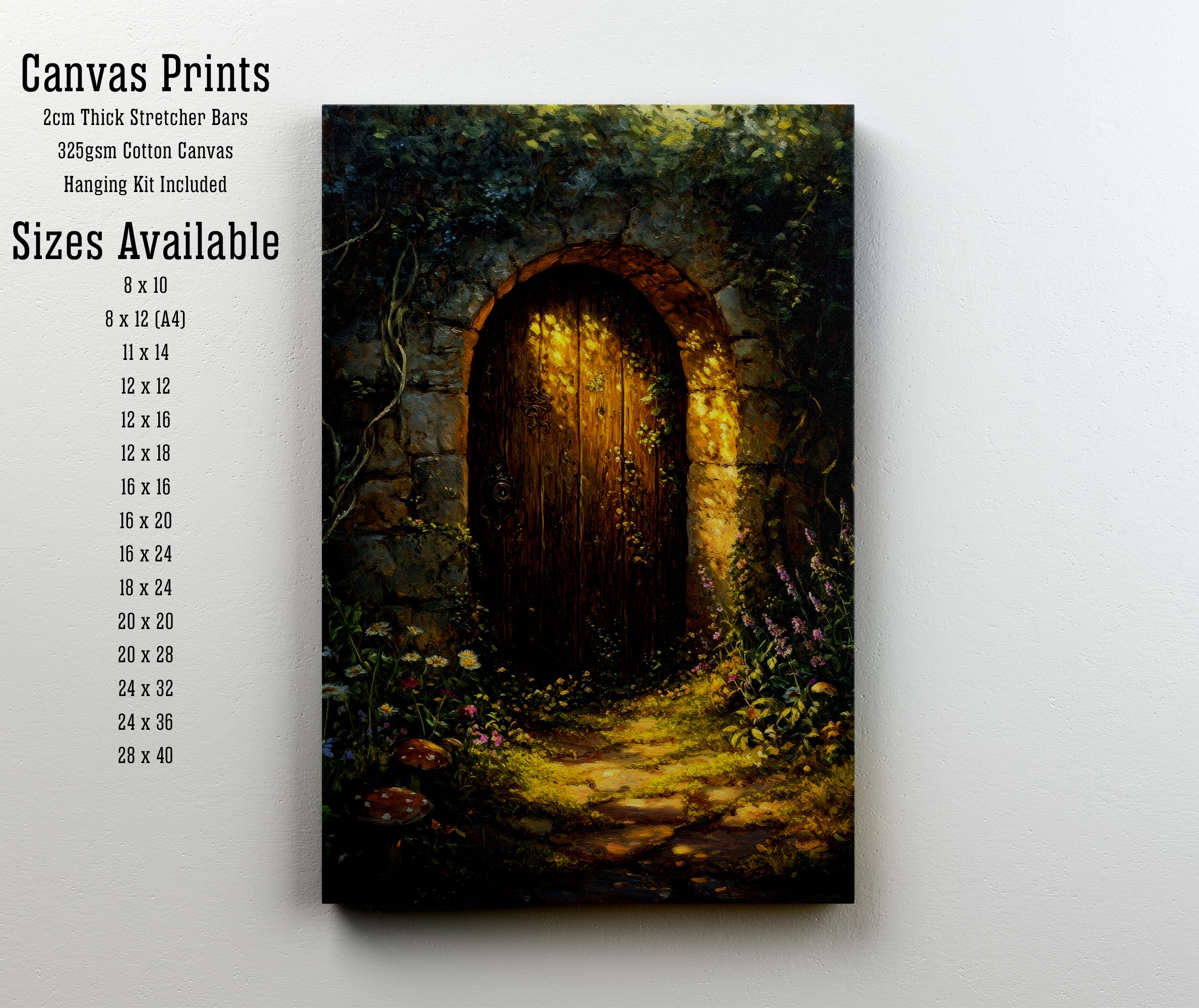 Enchanted Woodland Door Art Print