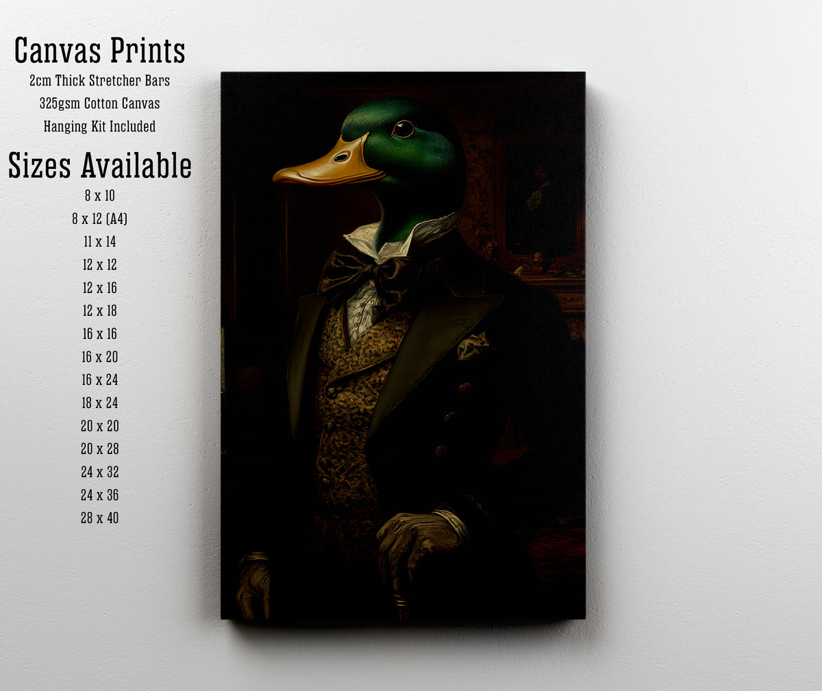 Dapper Mallard Victorian Art Print