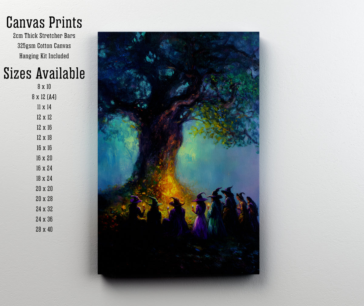Witches Around a Fire Art Print
