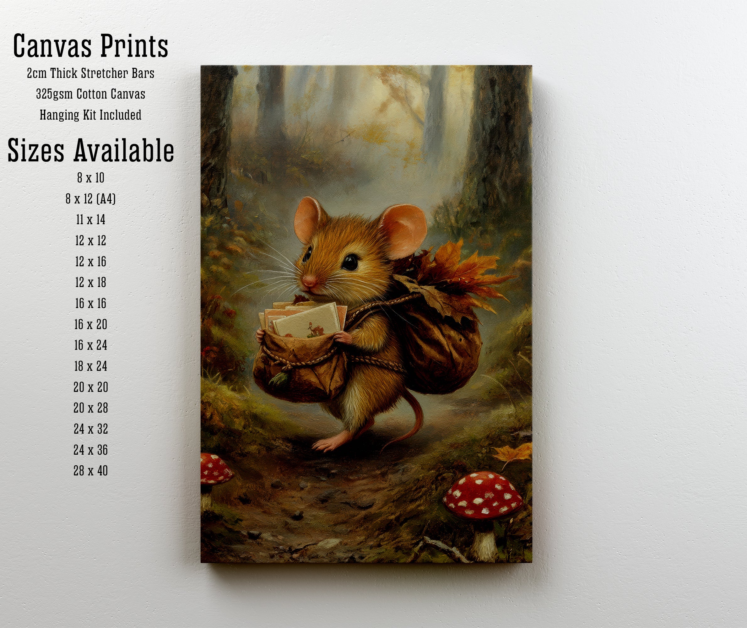 Storybook Mouse Woodland Art Print