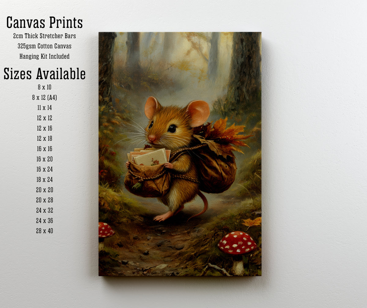 Storybook Mouse Woodland Art Print