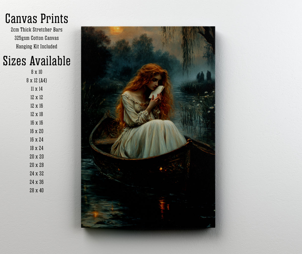 Moonlit Letter Romantic Art Print
