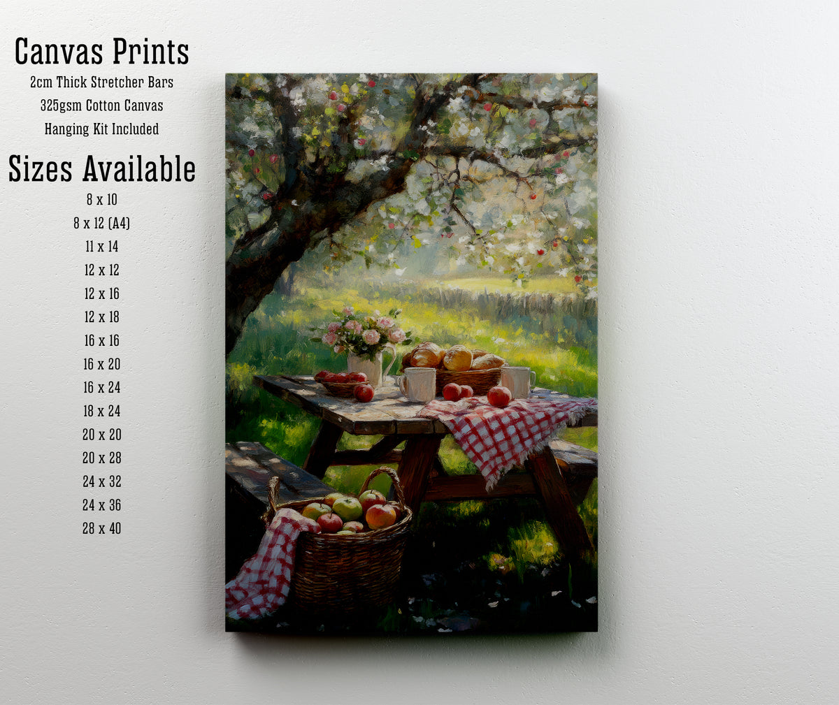 Garden Picnic Still Life Art Print