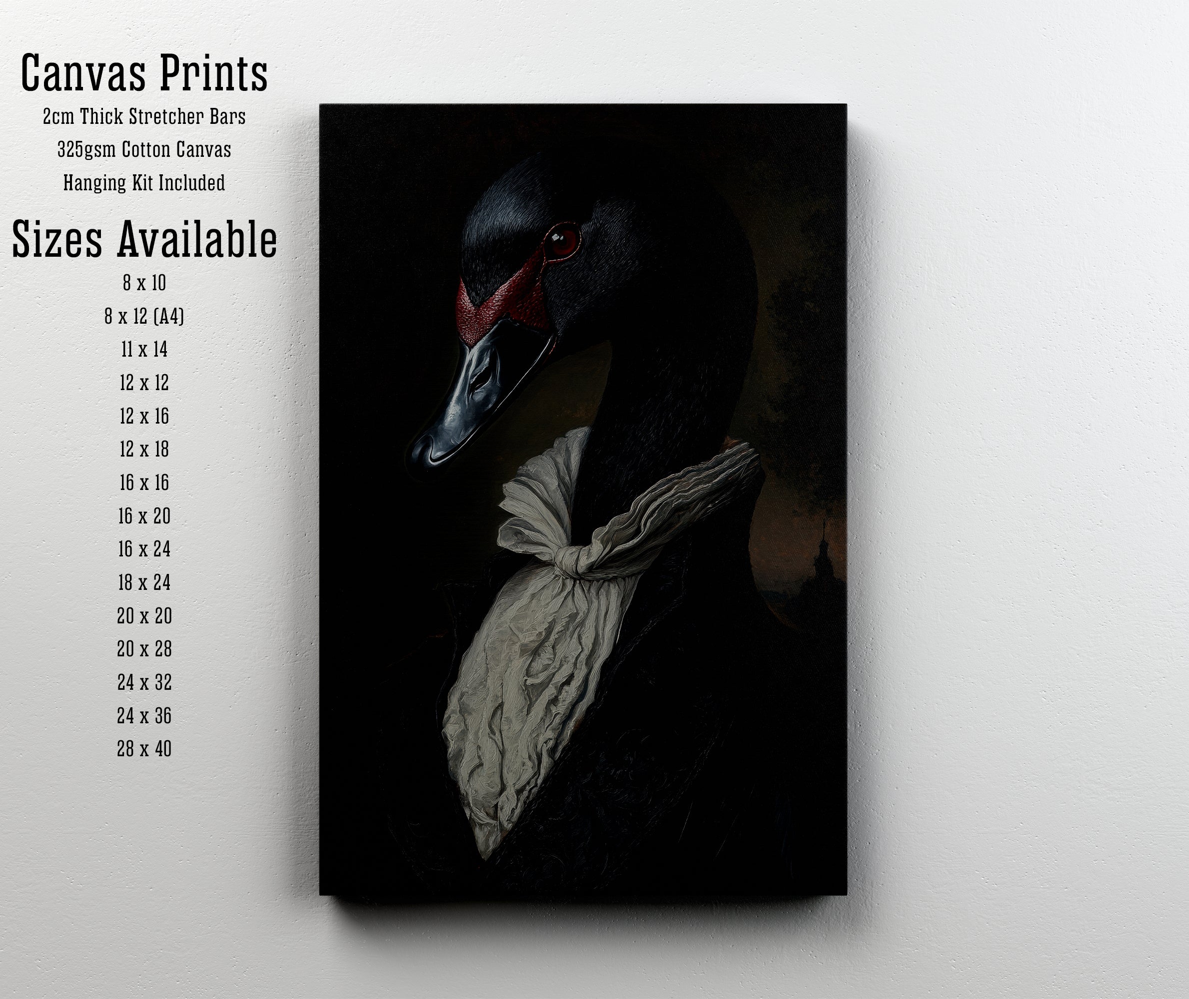 Black Swan Victorian Art Print