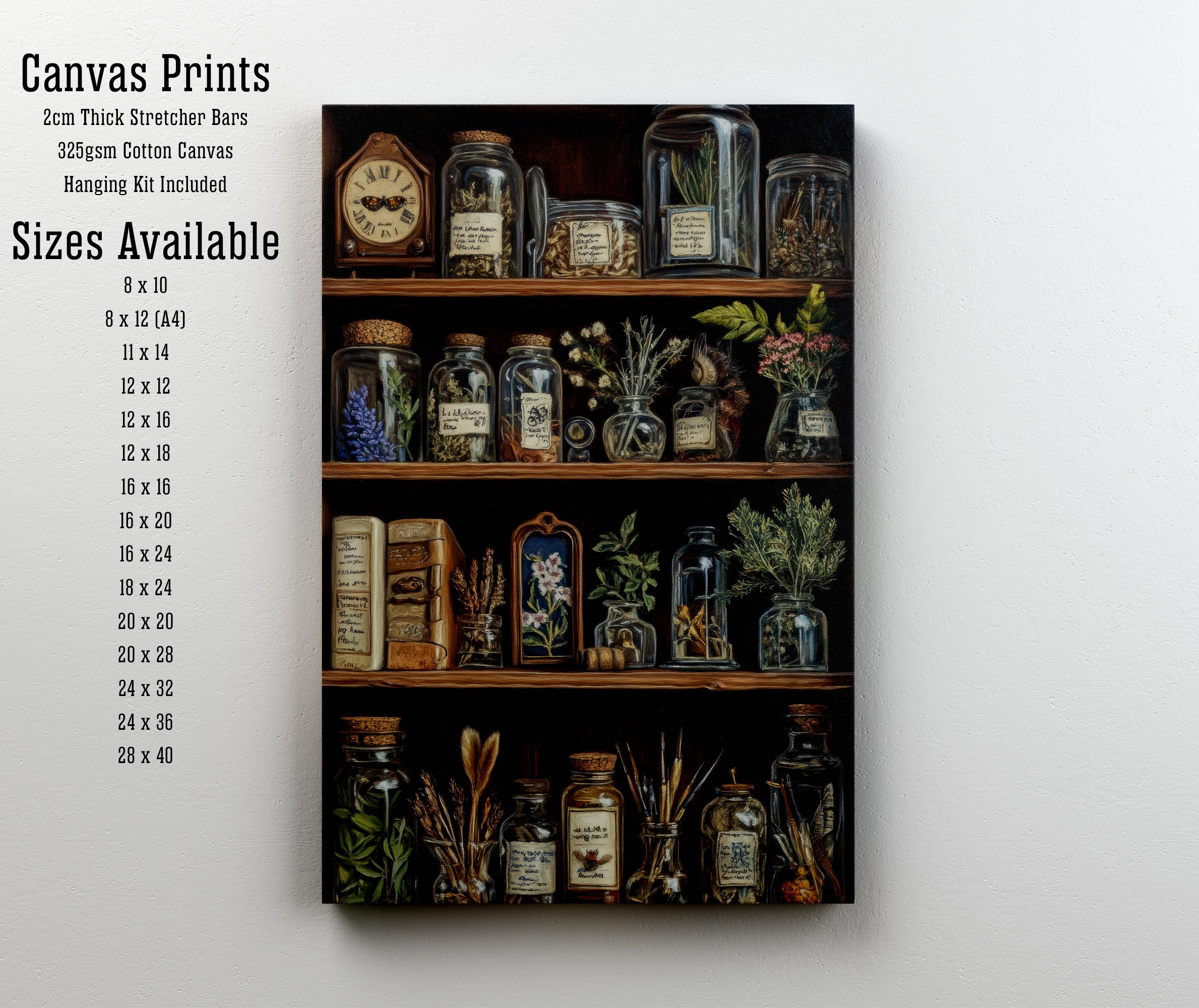Vintage Apothecary Cabinet Art Print