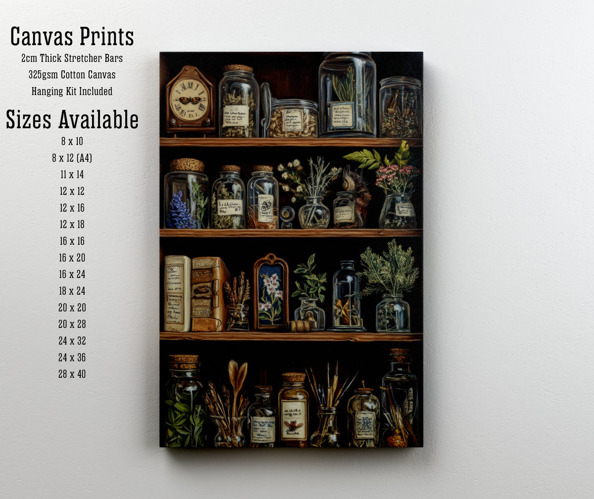 Vintage Apothecary Cabinet Art Print