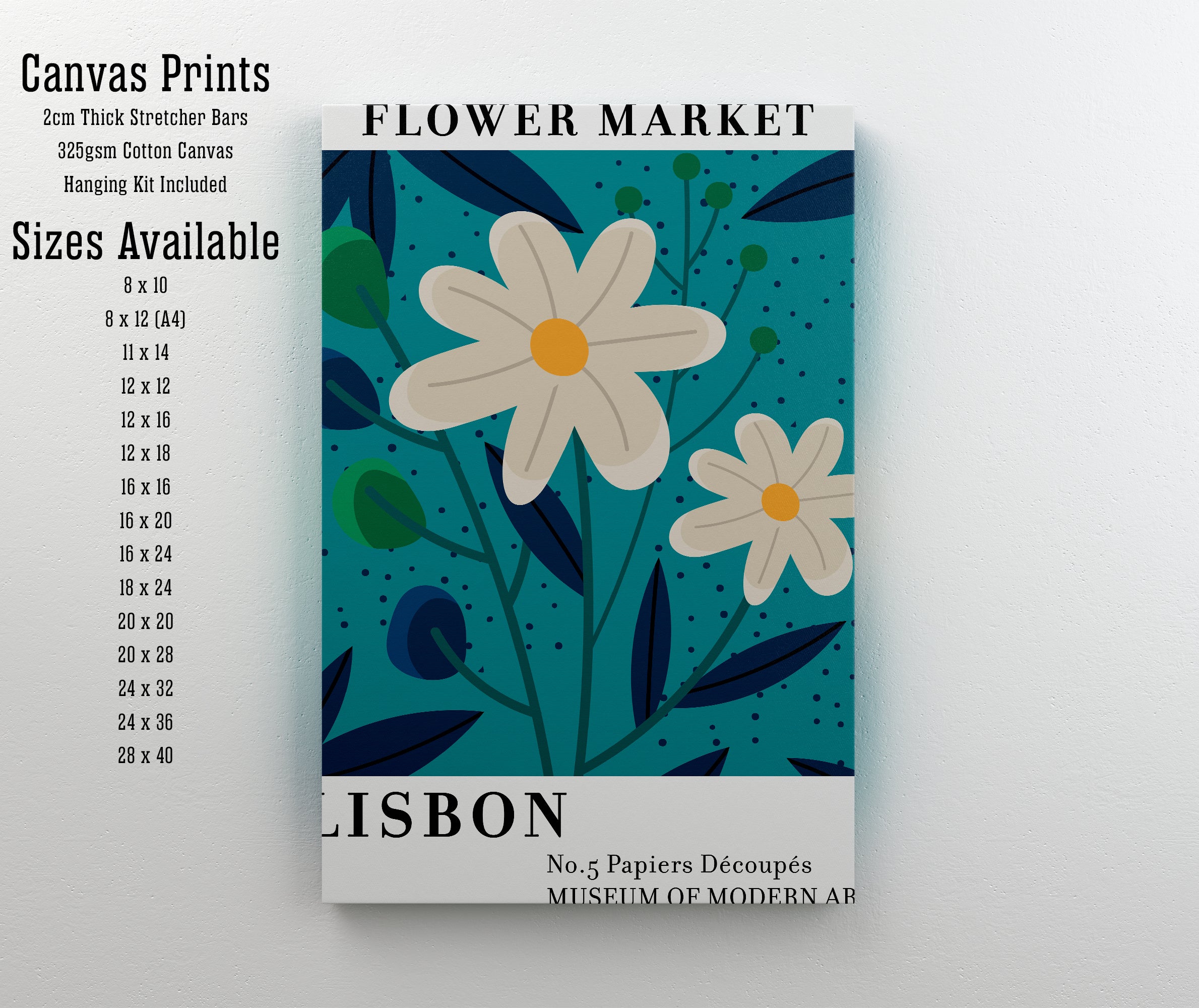 Lisbon Flower Market Art Print