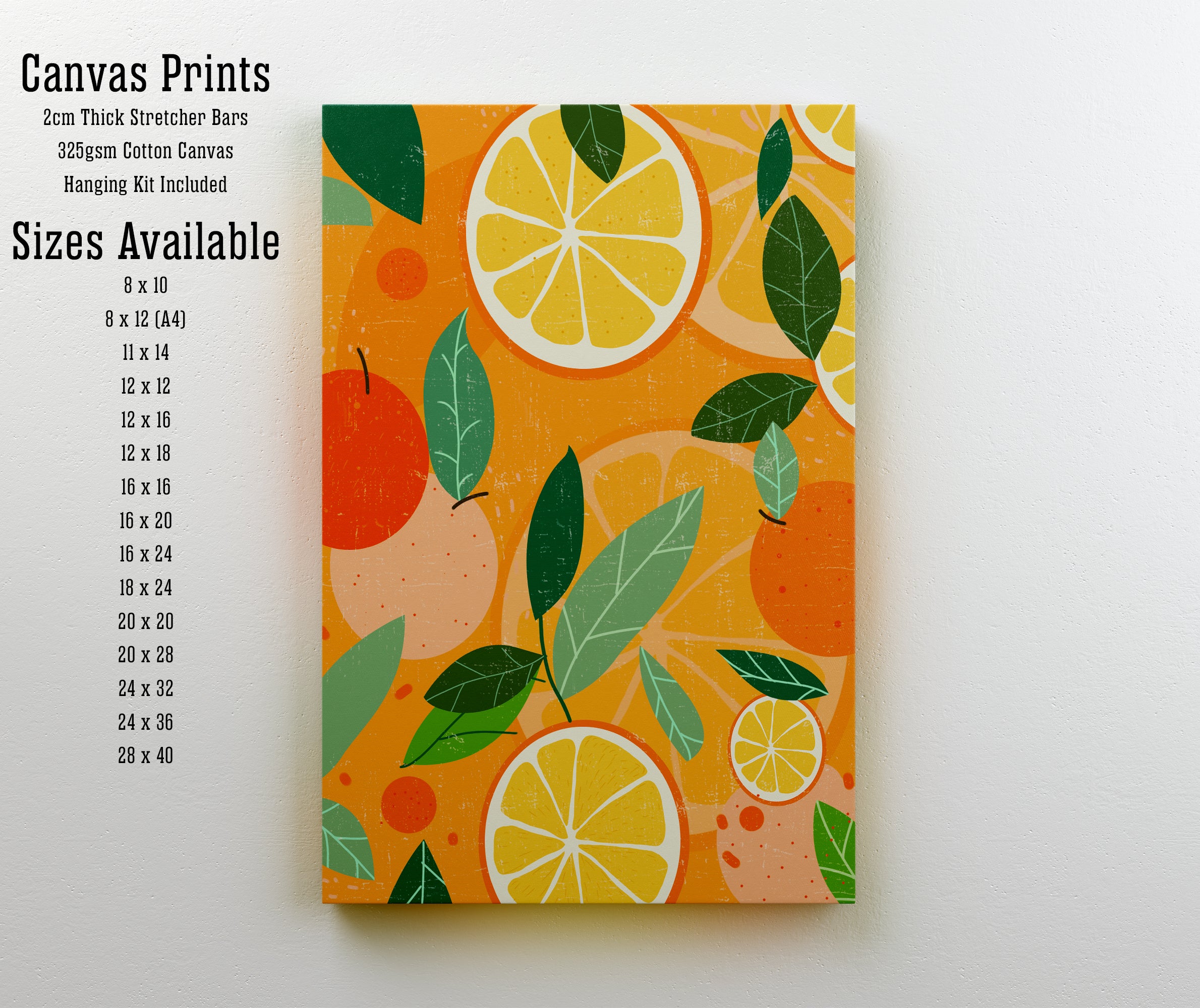 Citrus Fruit Botanical Art Print