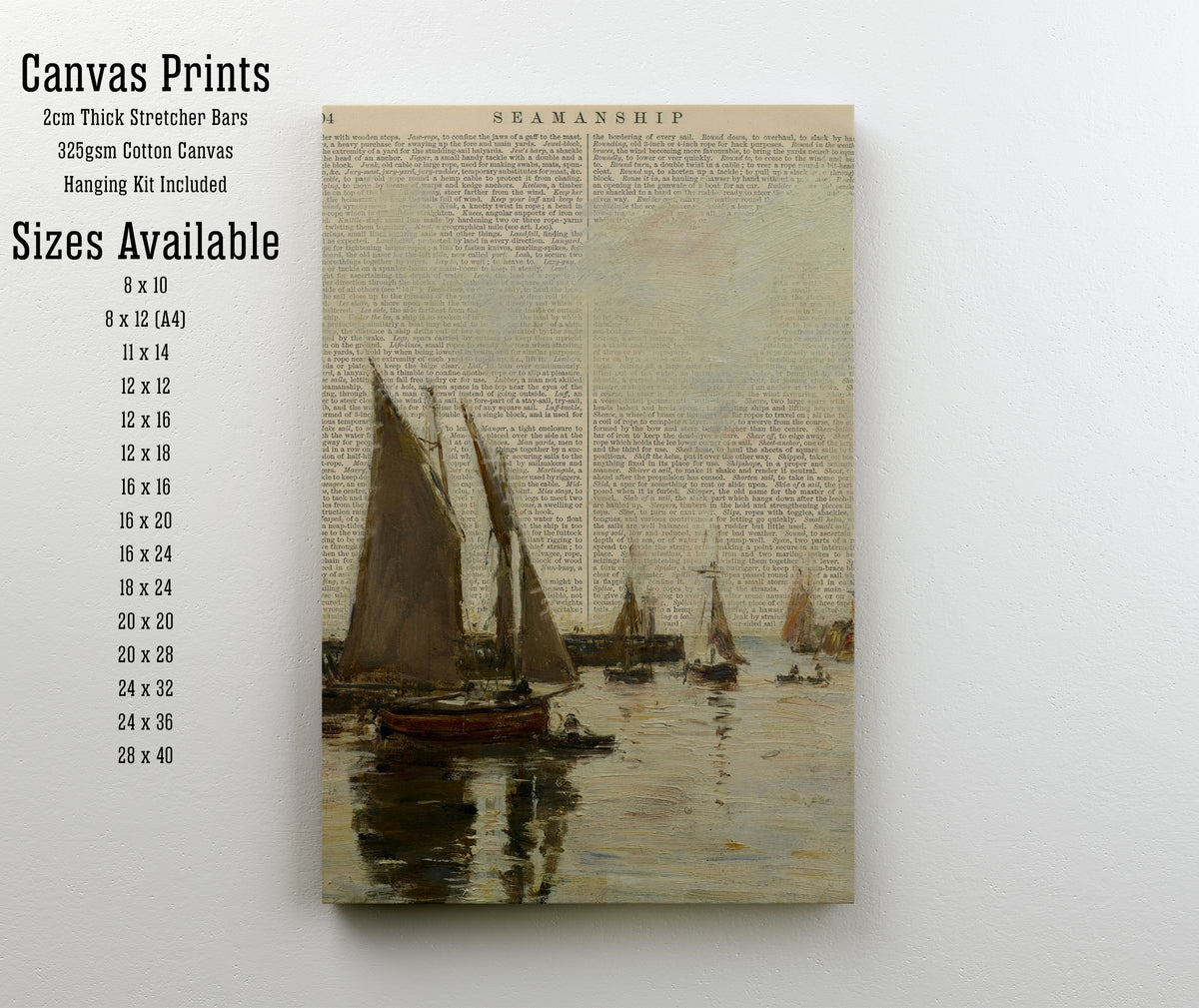 Vintage Sailboats Nautical Art Print