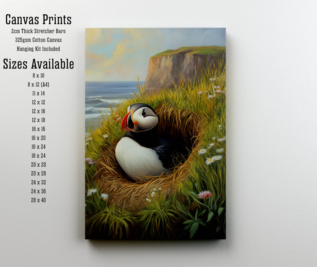Puffin Coastal Art Print