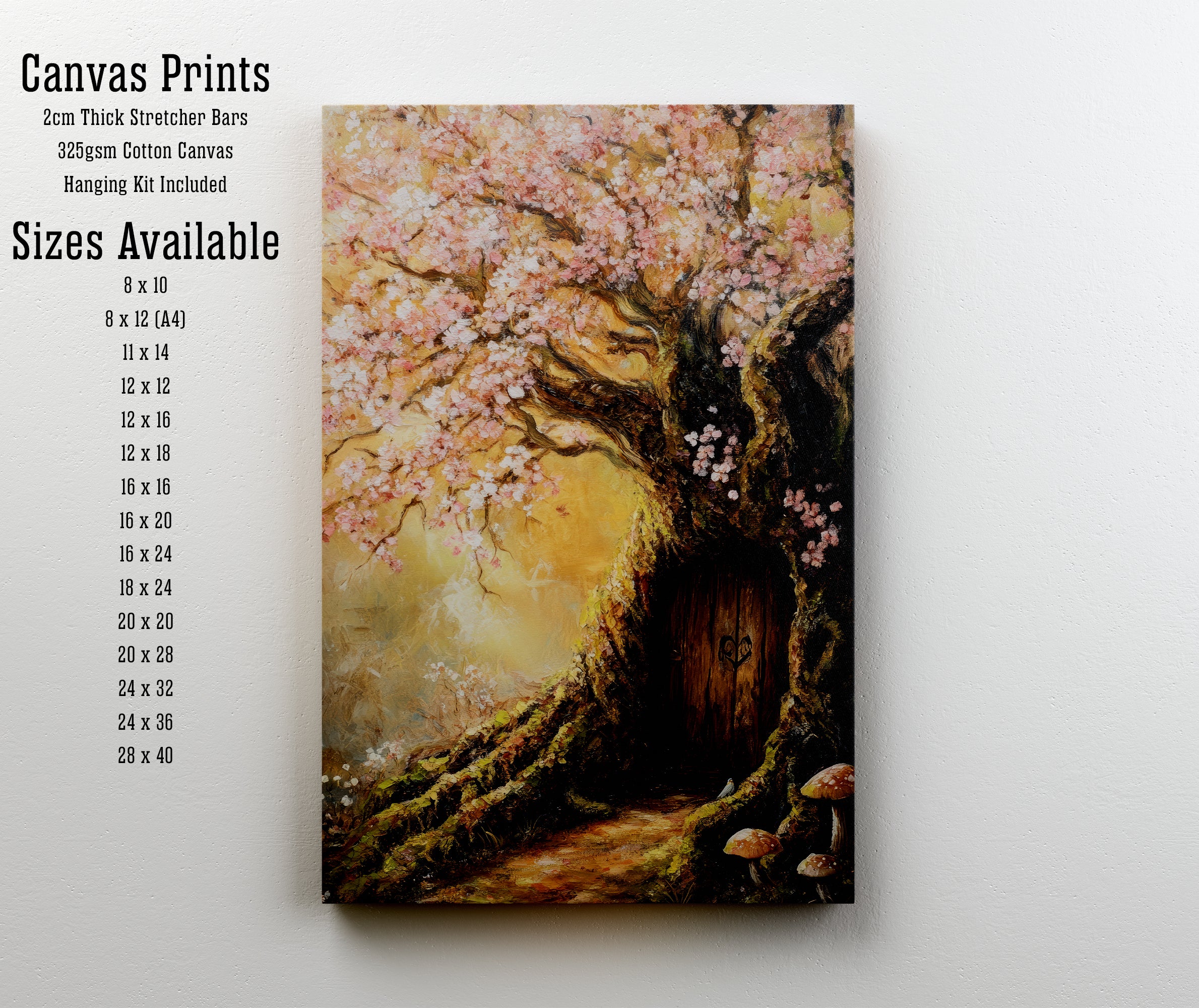 Enchanted Blossom Tree Door Art Print