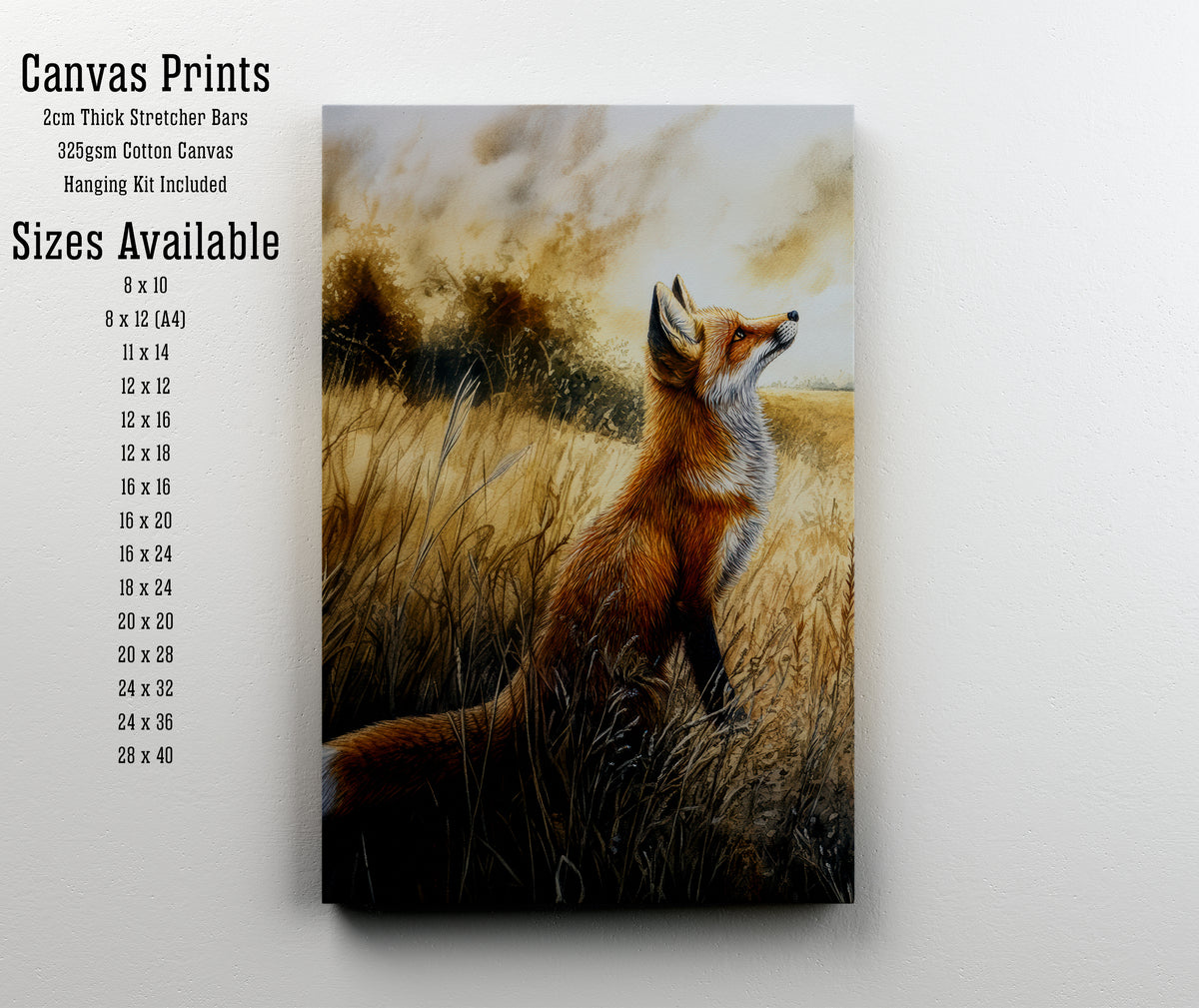 Red Fox Countryside Art Print