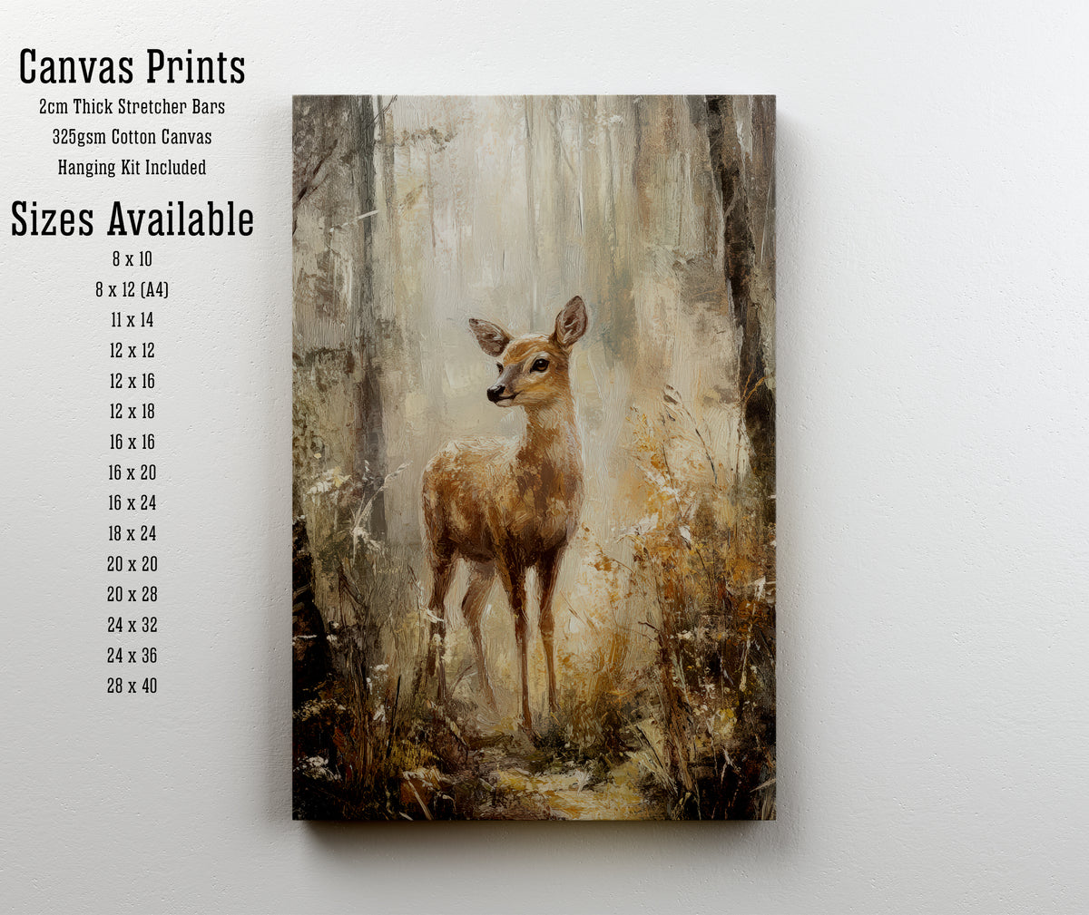 Woodland Fawn Art Print