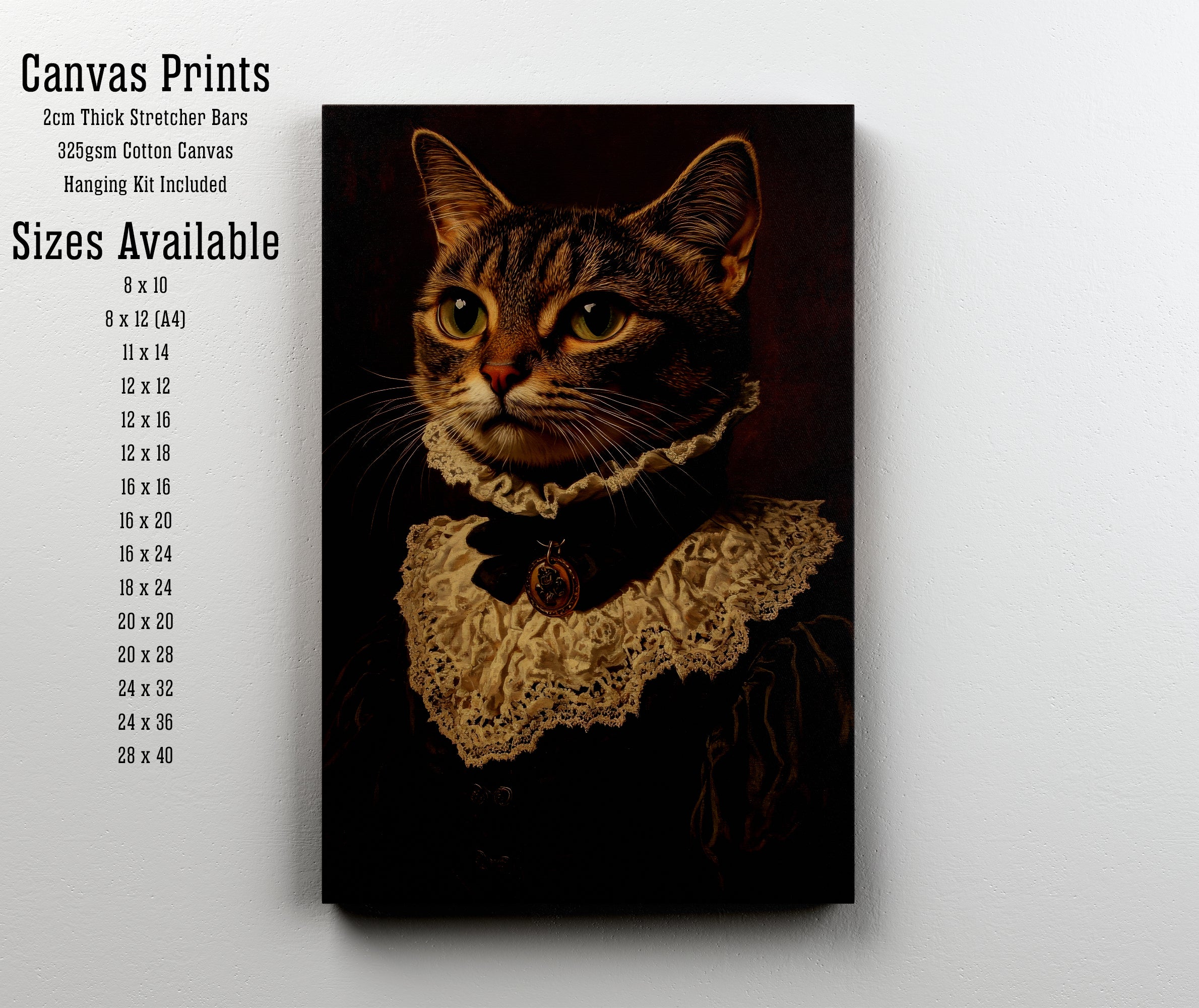 Victorian Cat Portrait Art Print