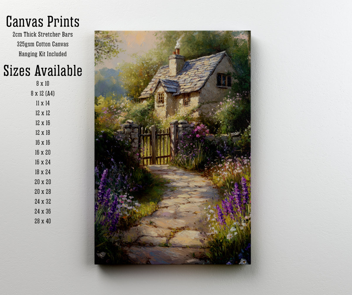 Cottage Garden Path Art Print