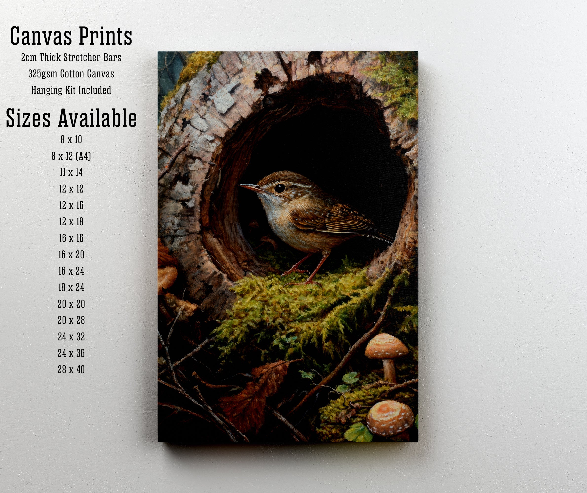 Woodland Bird Wildlife Art Print