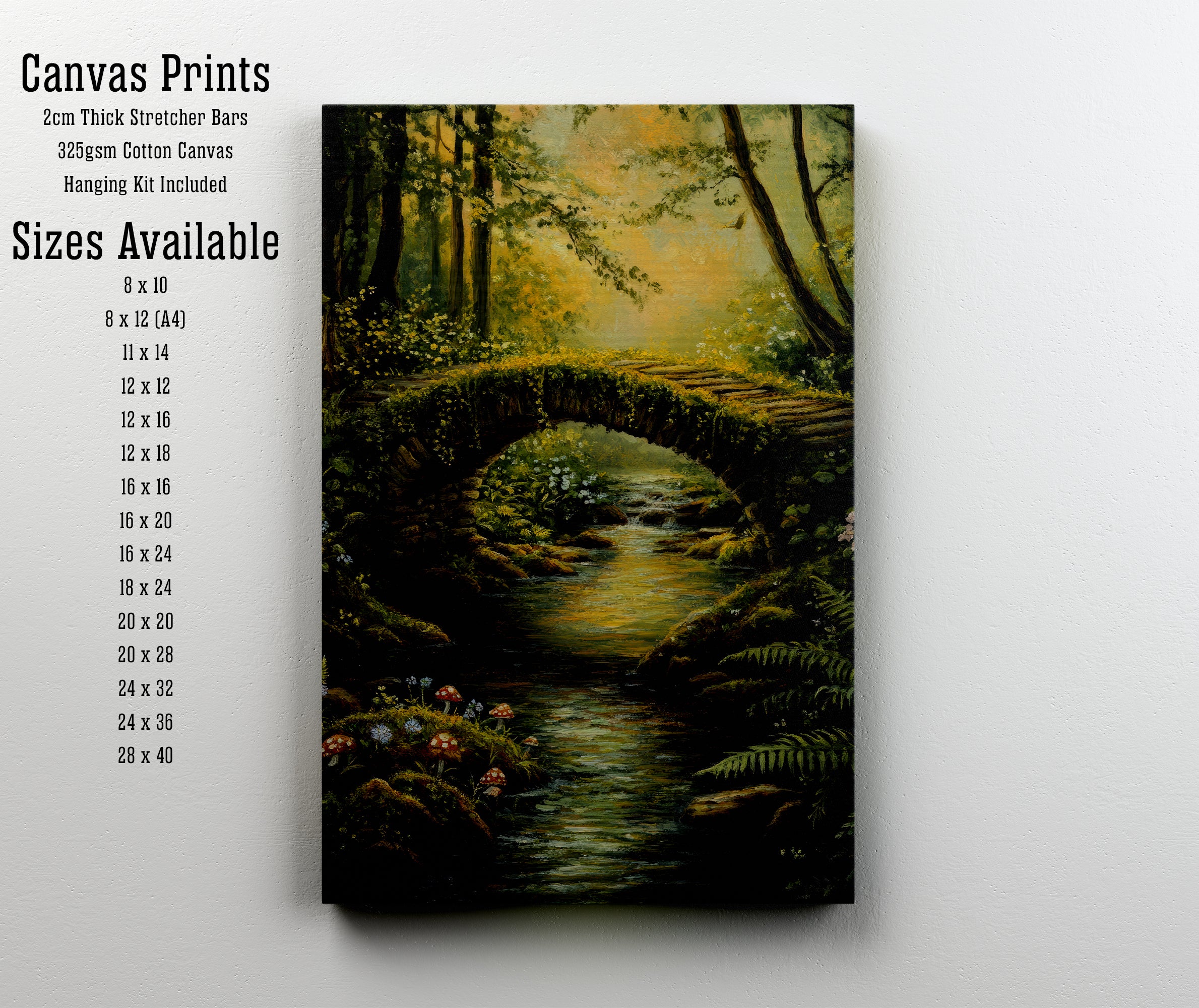 Enchanted Woodland Stream Art Print