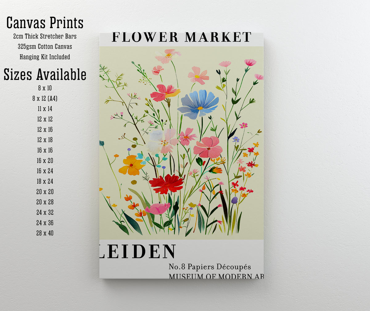 Leiden Flower Market Art Print