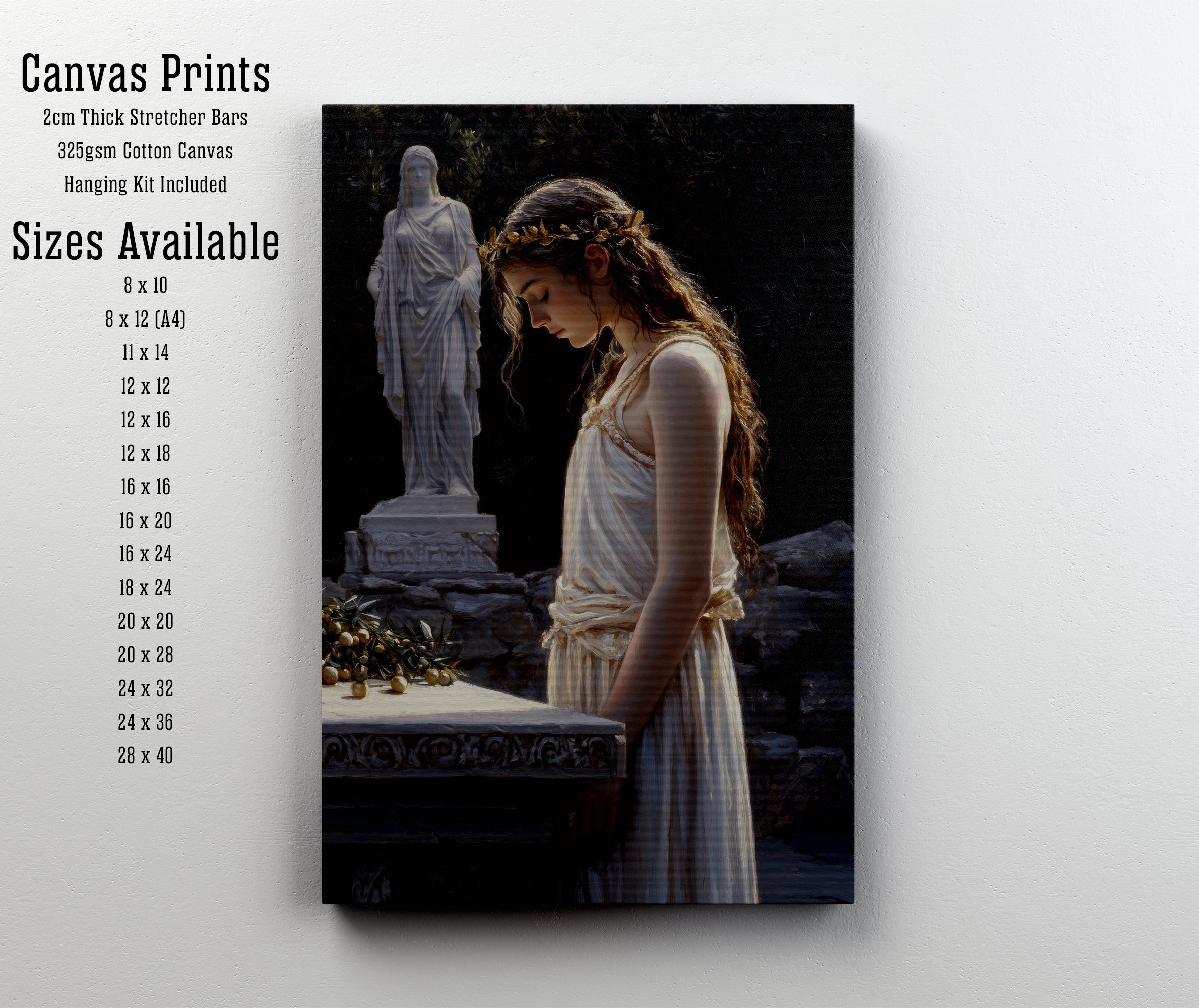 Classical Woman Romantic Art Print