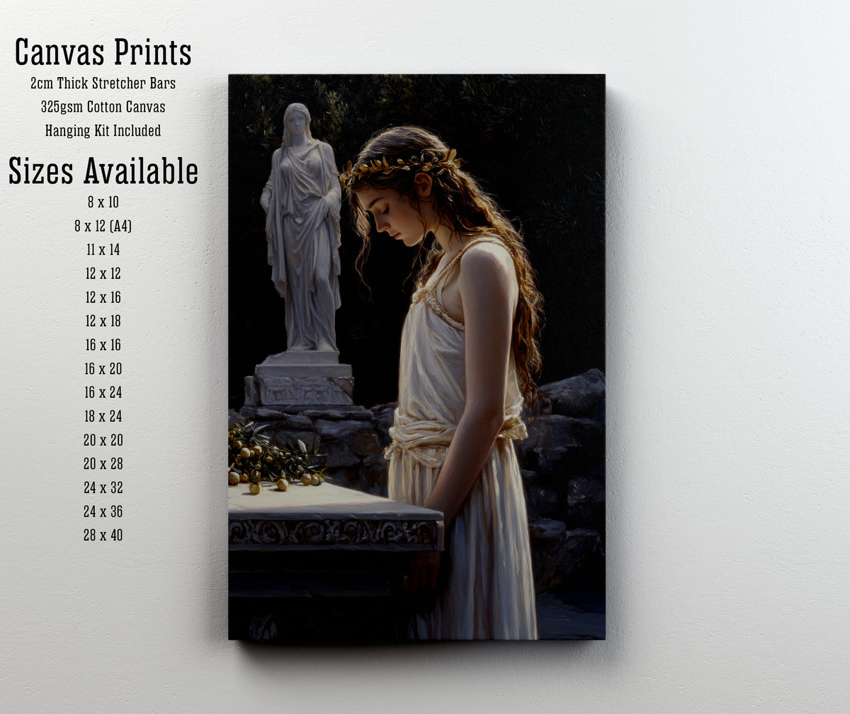 Classical Woman Romantic Art Print