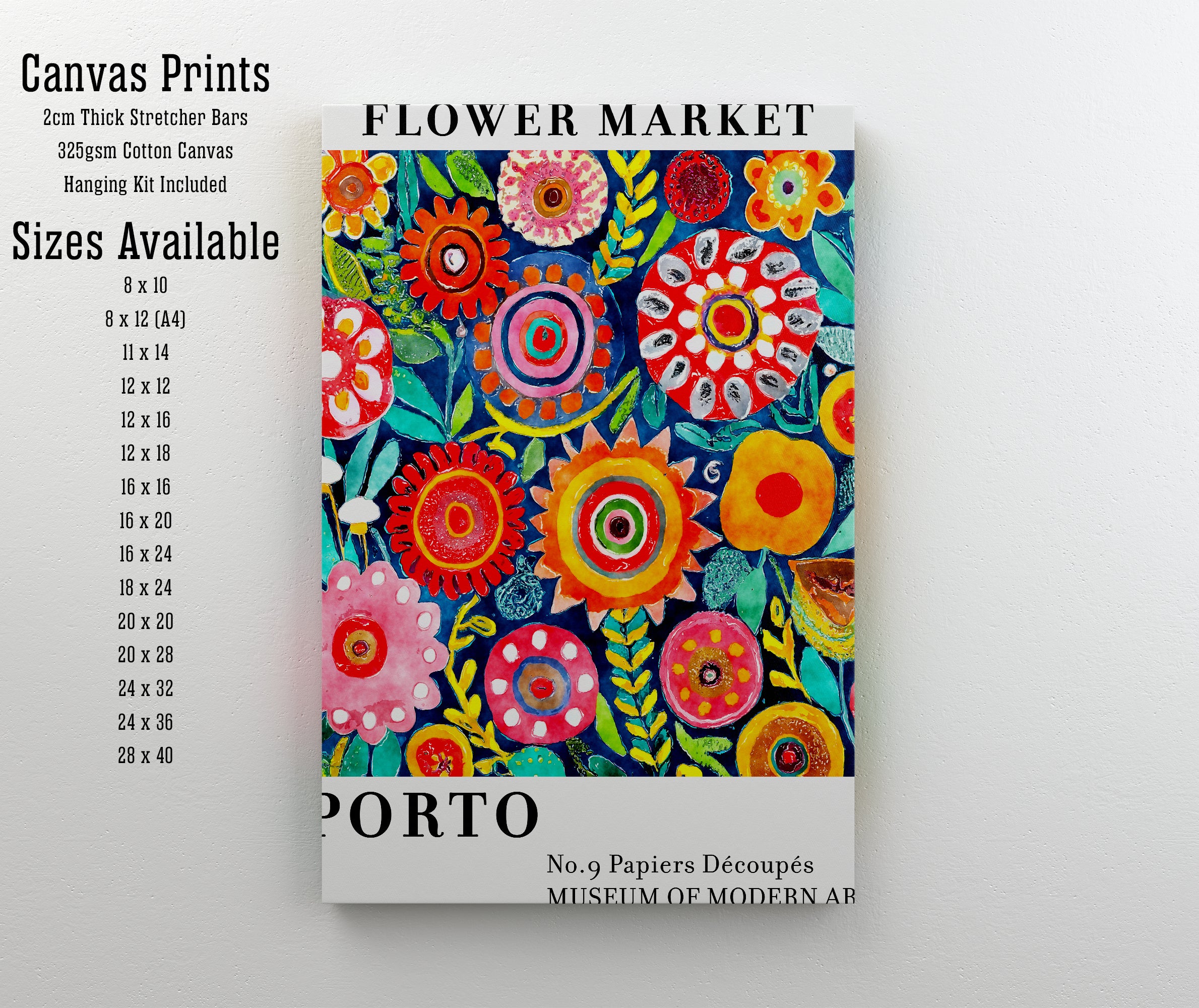 Porto Flower Market Art Print
