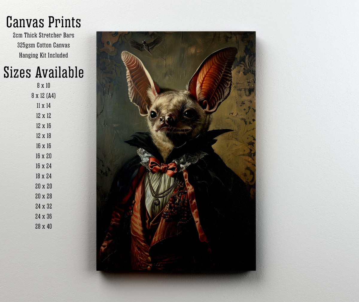 Gothic Bat Aristocrat Art Print